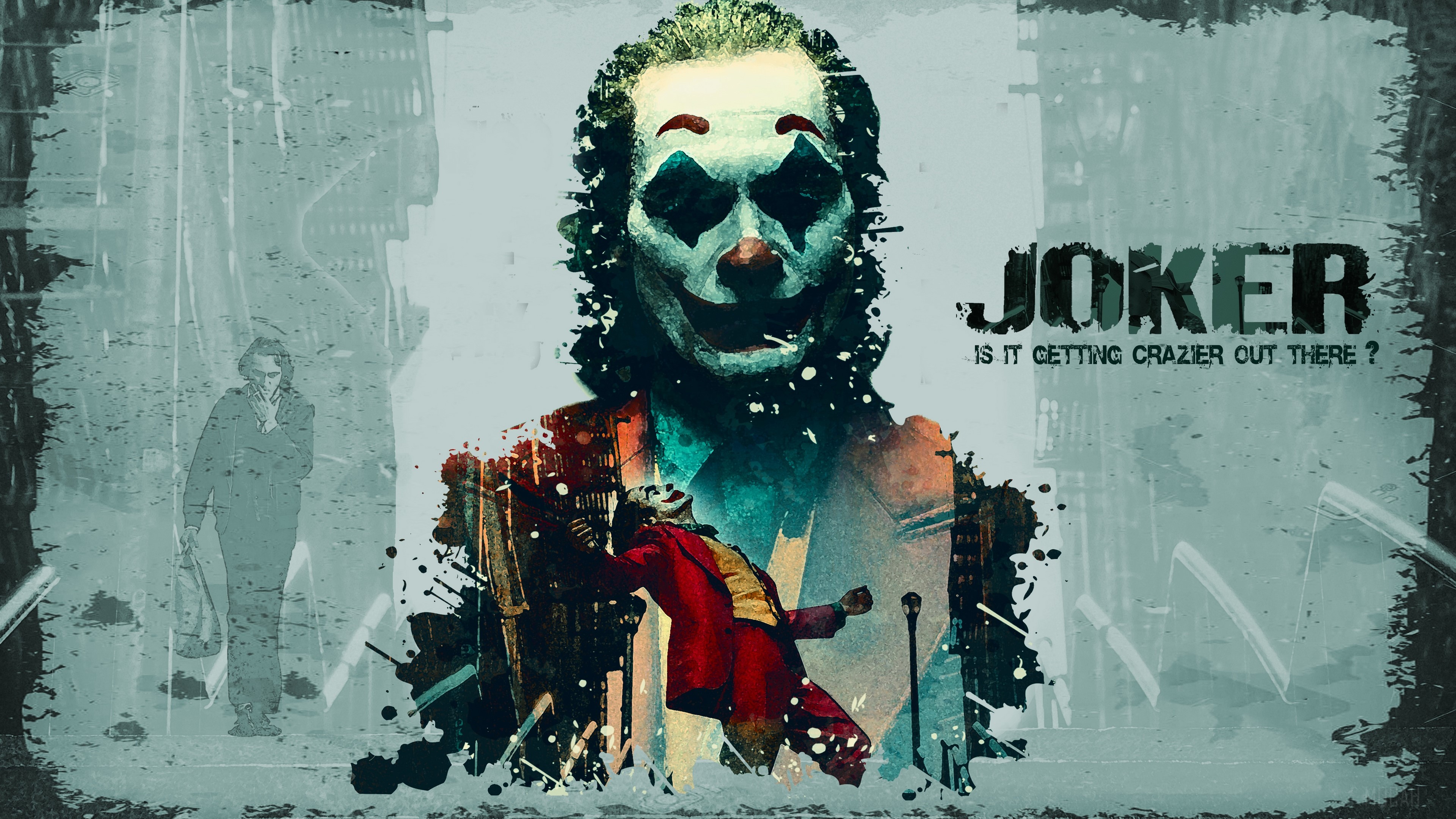 Joker from Joker 4K HD Wallpaper