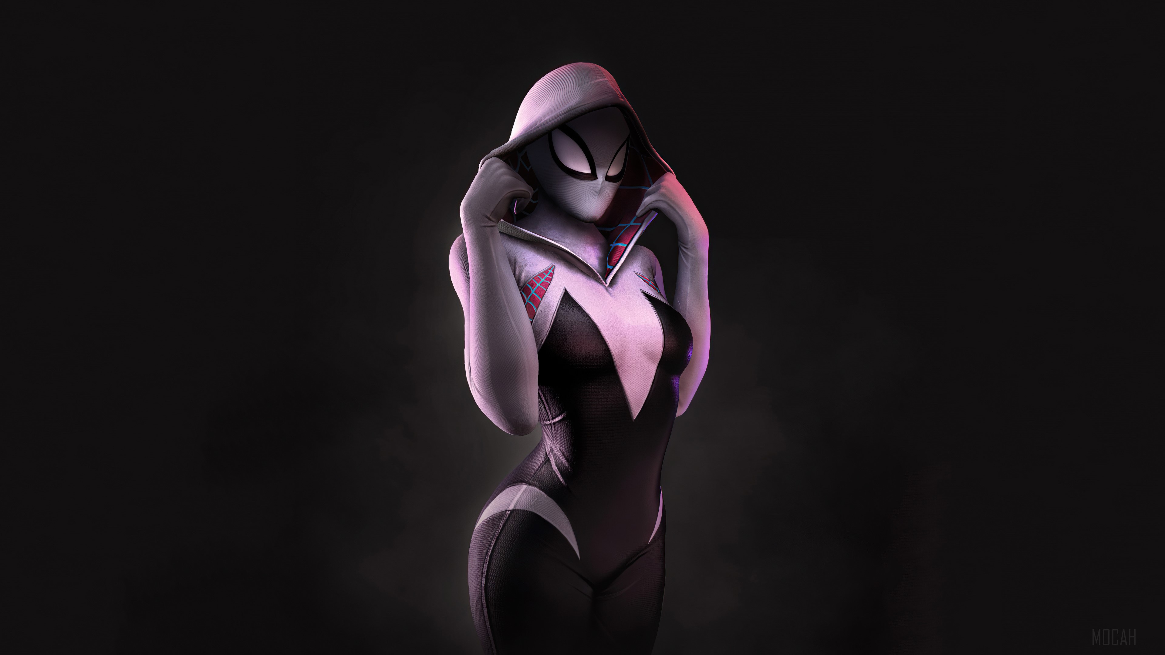 Spider-Gwen artwork 4K HD Wallpaper