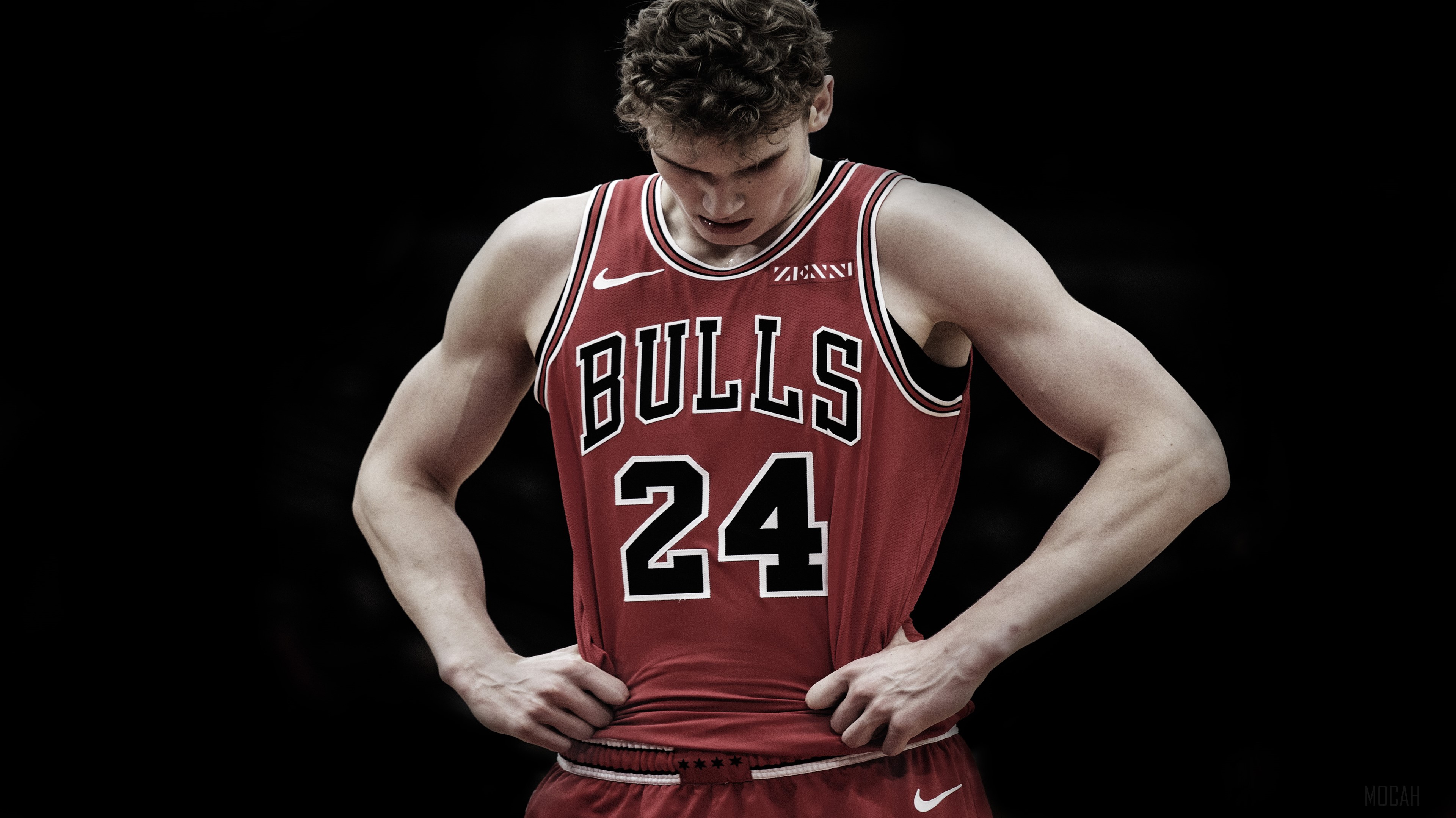 Lauri Markkanen Chicago Bulls 24 4K HD Wallpaper