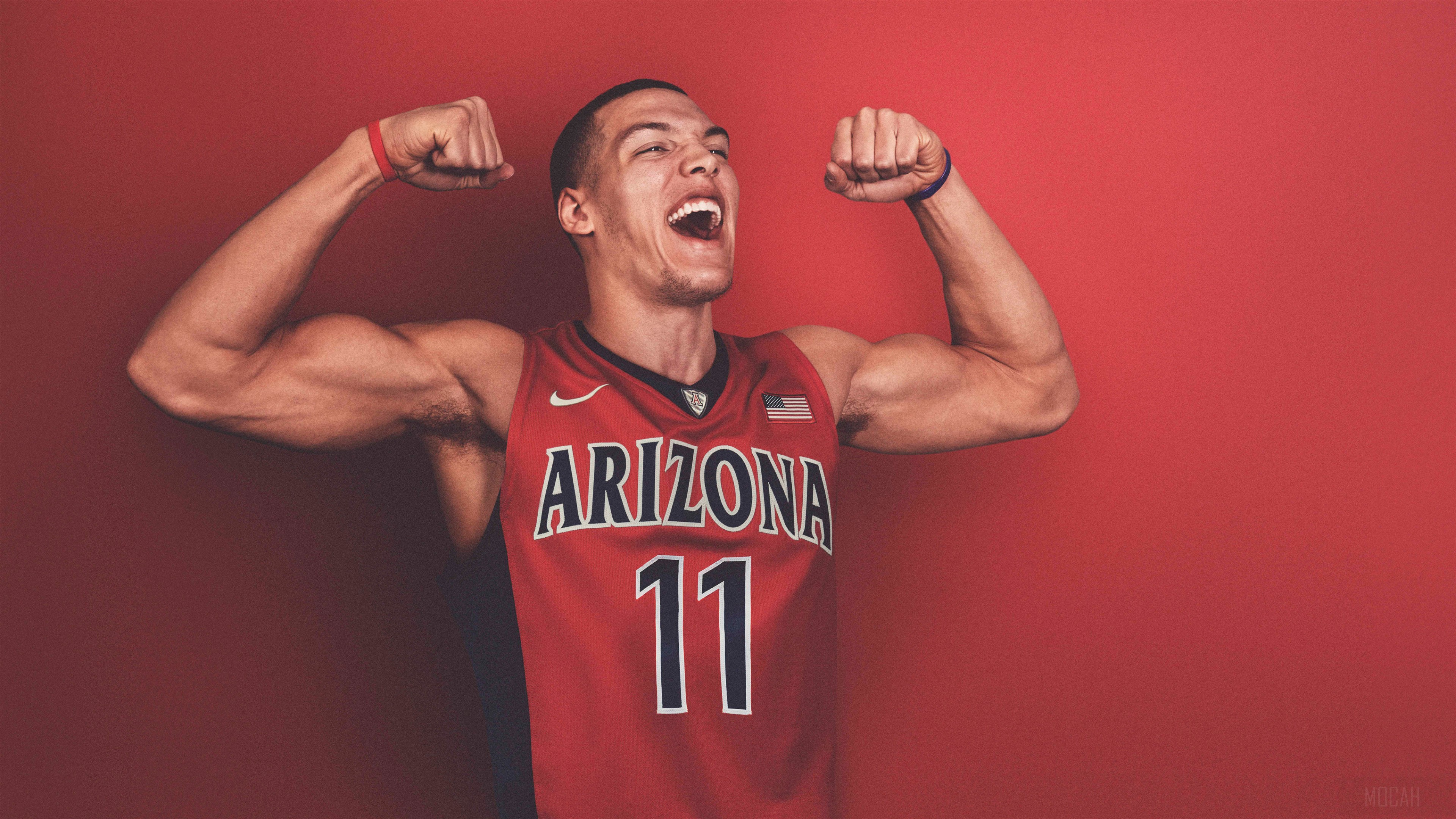 Aaron Gordon flexing in Arizona jersey 4K HD Wallpaper