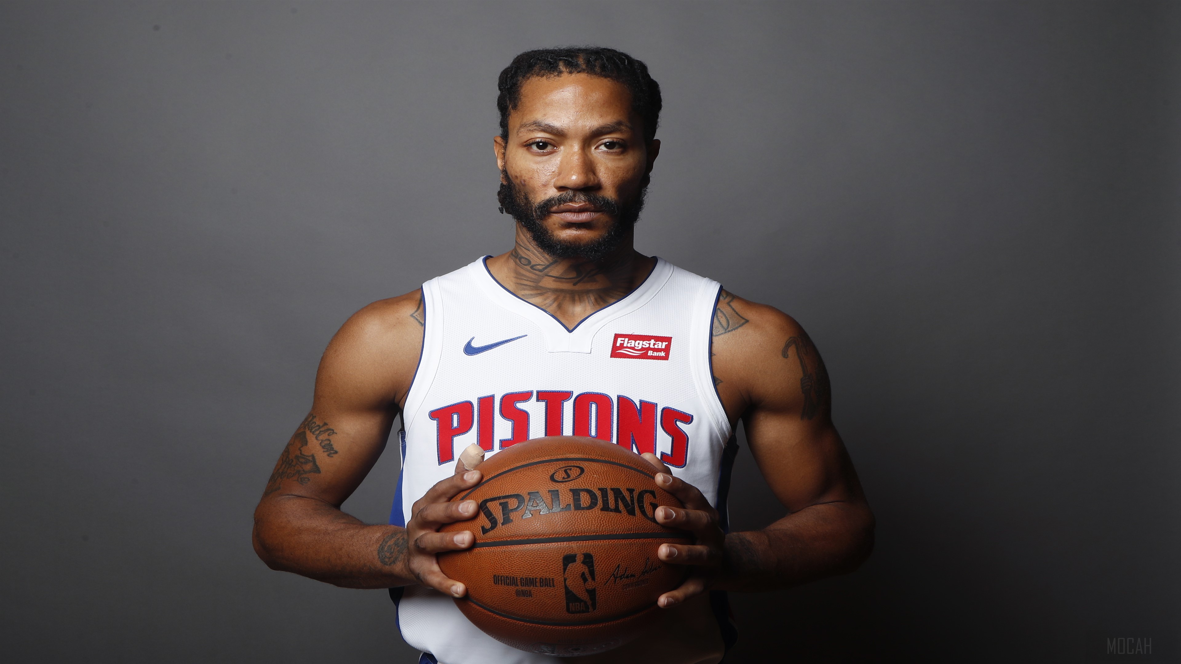 Derrick Rose from Detroit Pistons 4k HD Wallpaper
