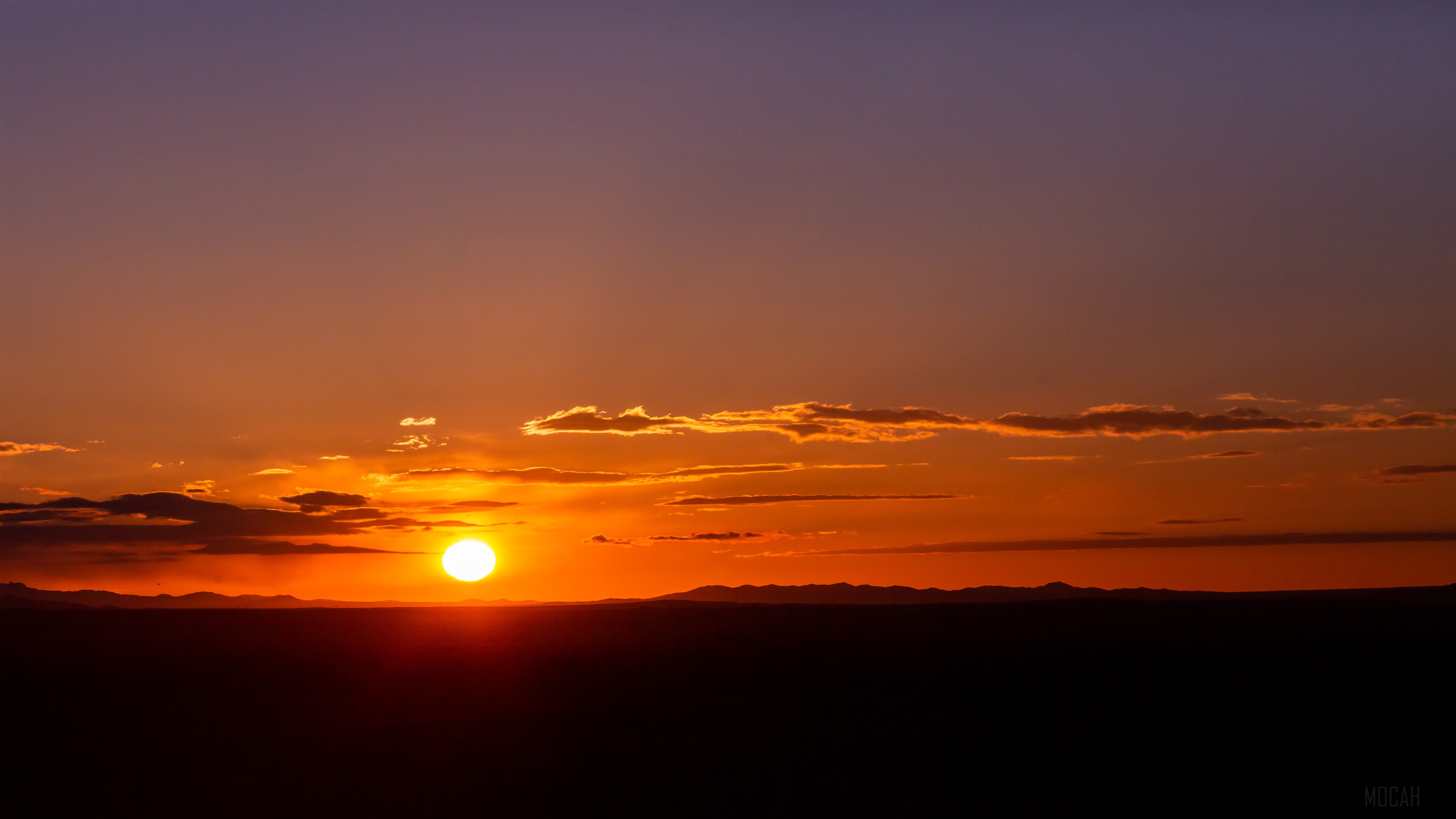 Sunset over California landscape 4K HD Wallpaper