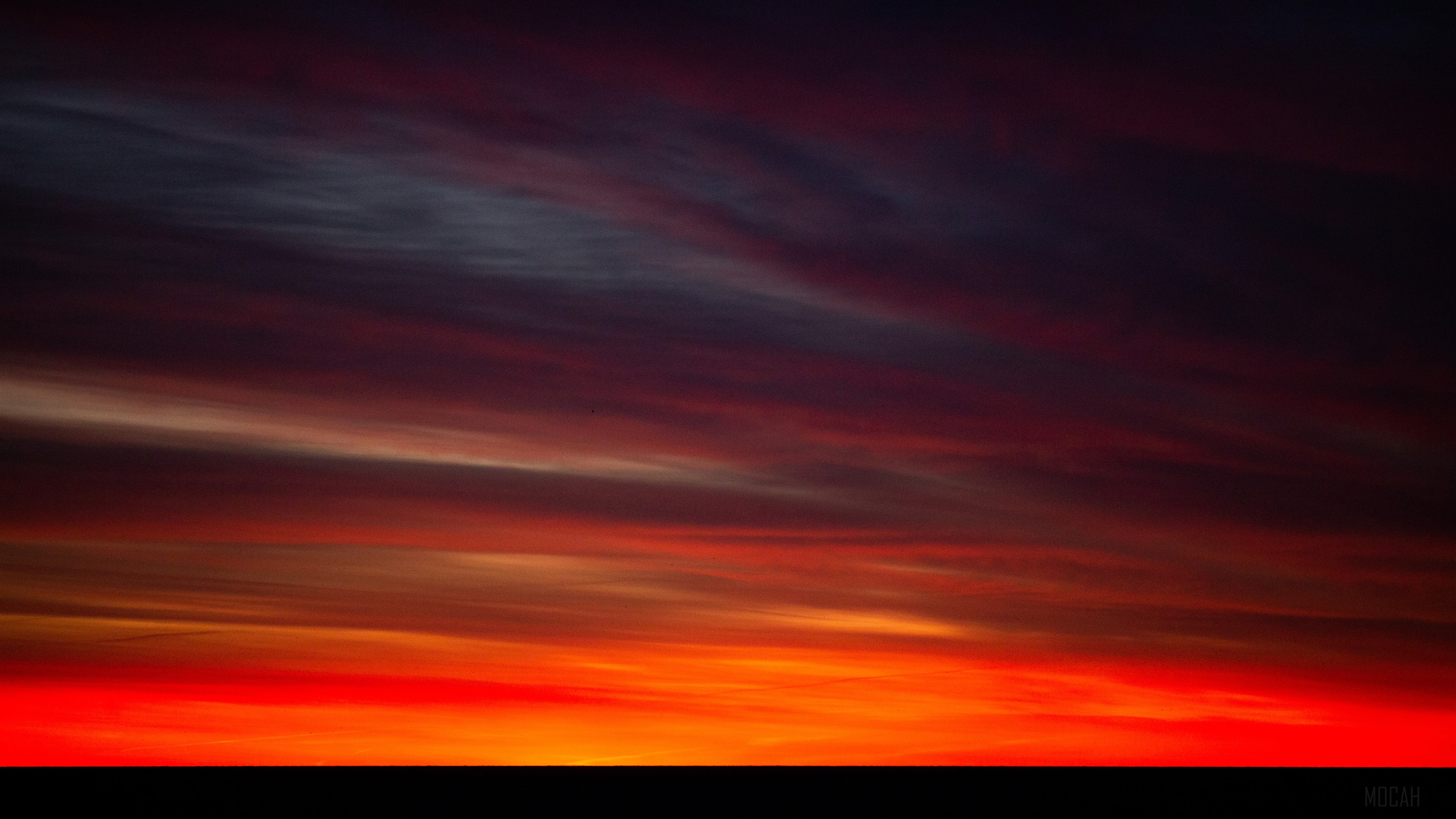 Dark Sunrise Over Water 4K HD Wallpaper
