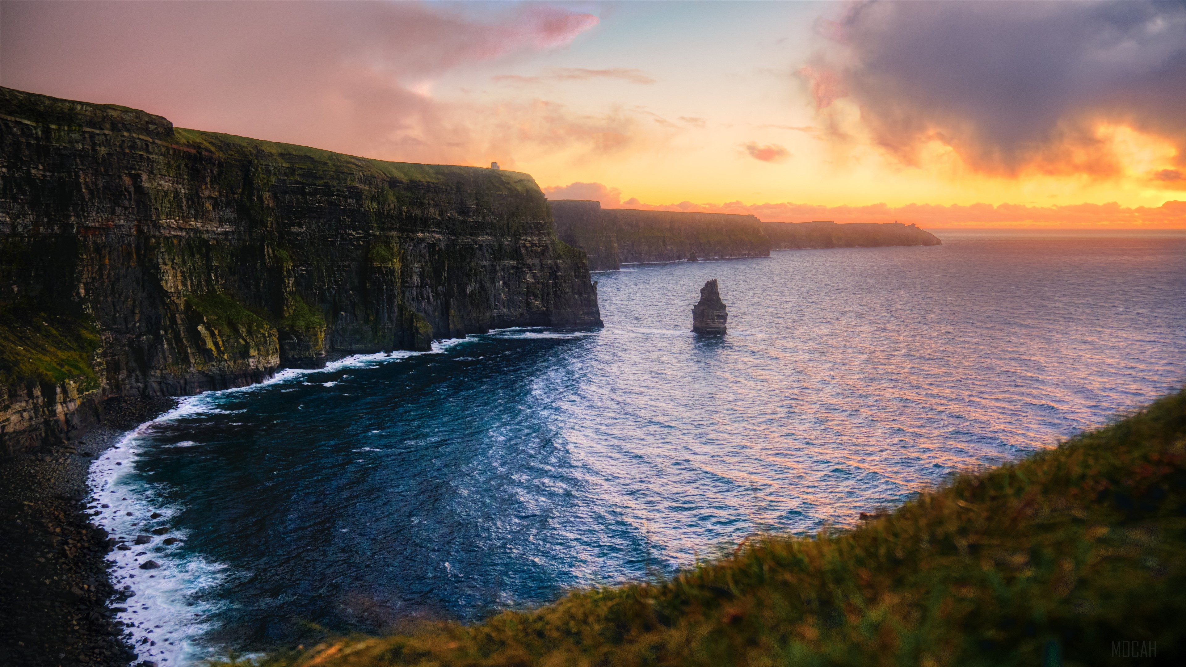 Cliffs of Moher at Sunrise HD Wallpaper
