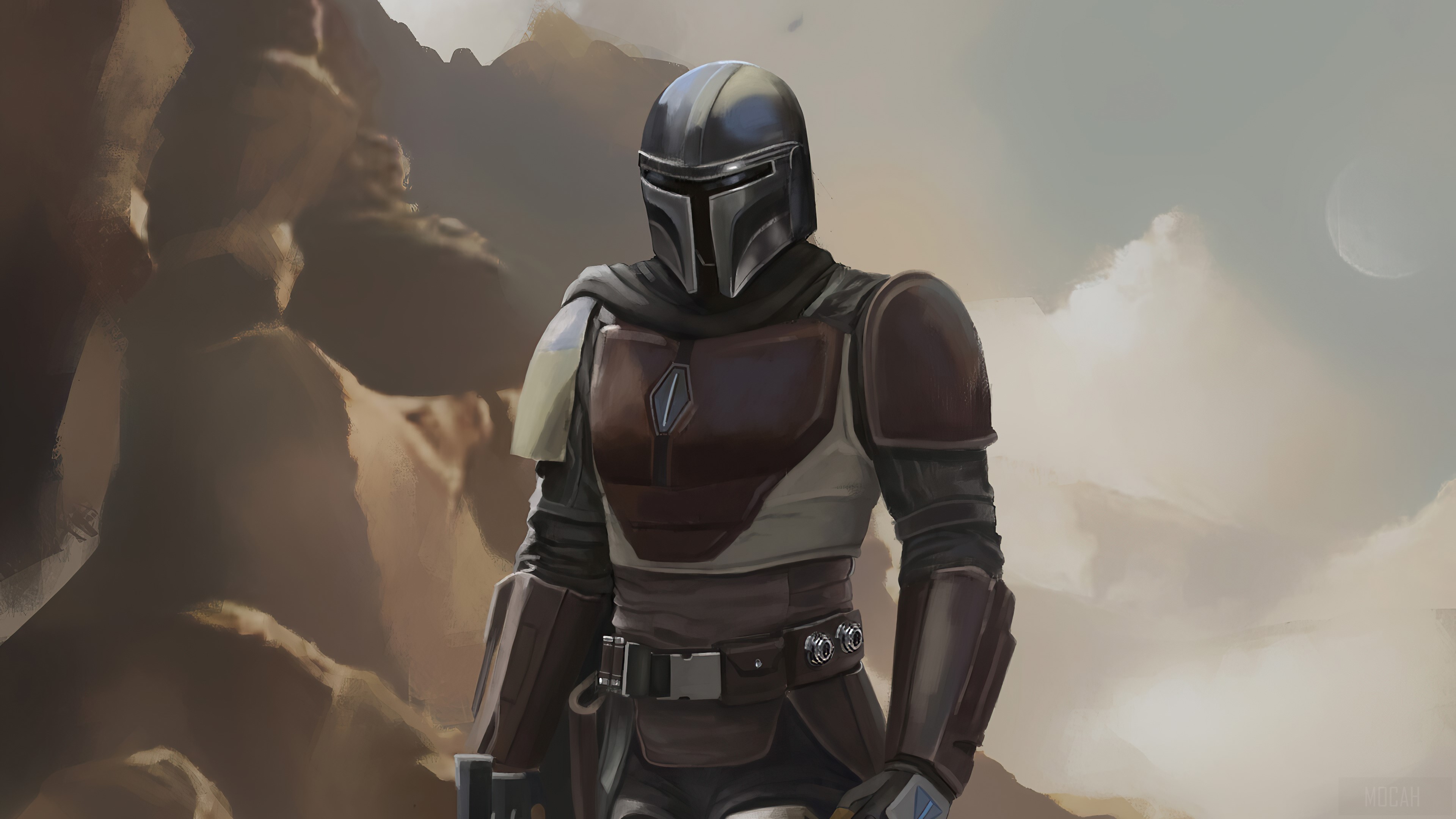 The Mandalorian Artwork HD Wallpaper