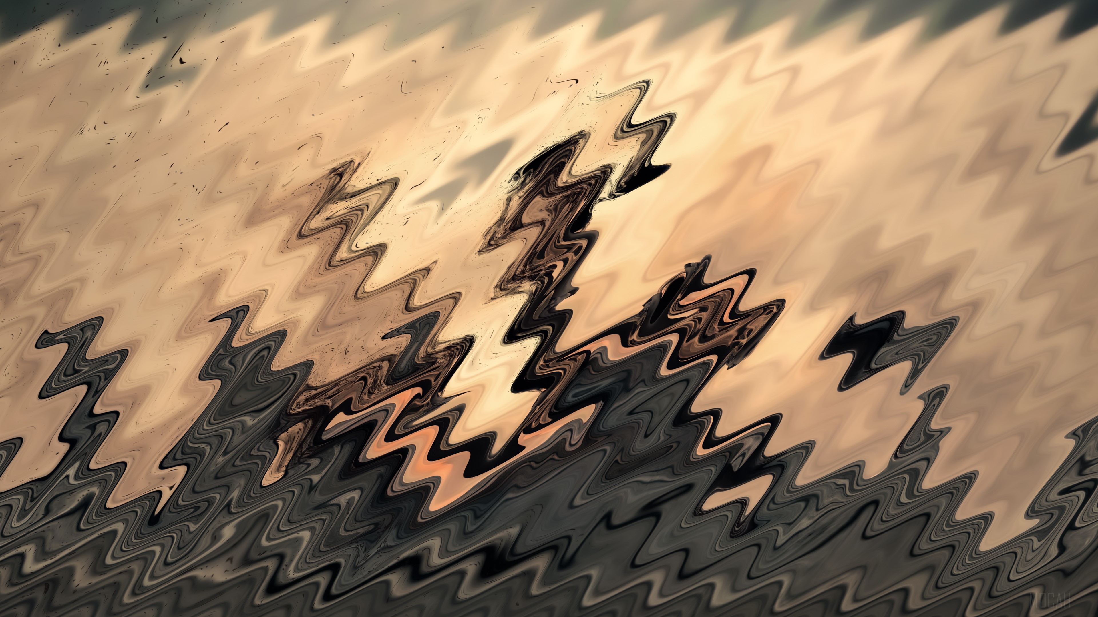 Gold Dillusion Abstract 4K HD Wallpaper