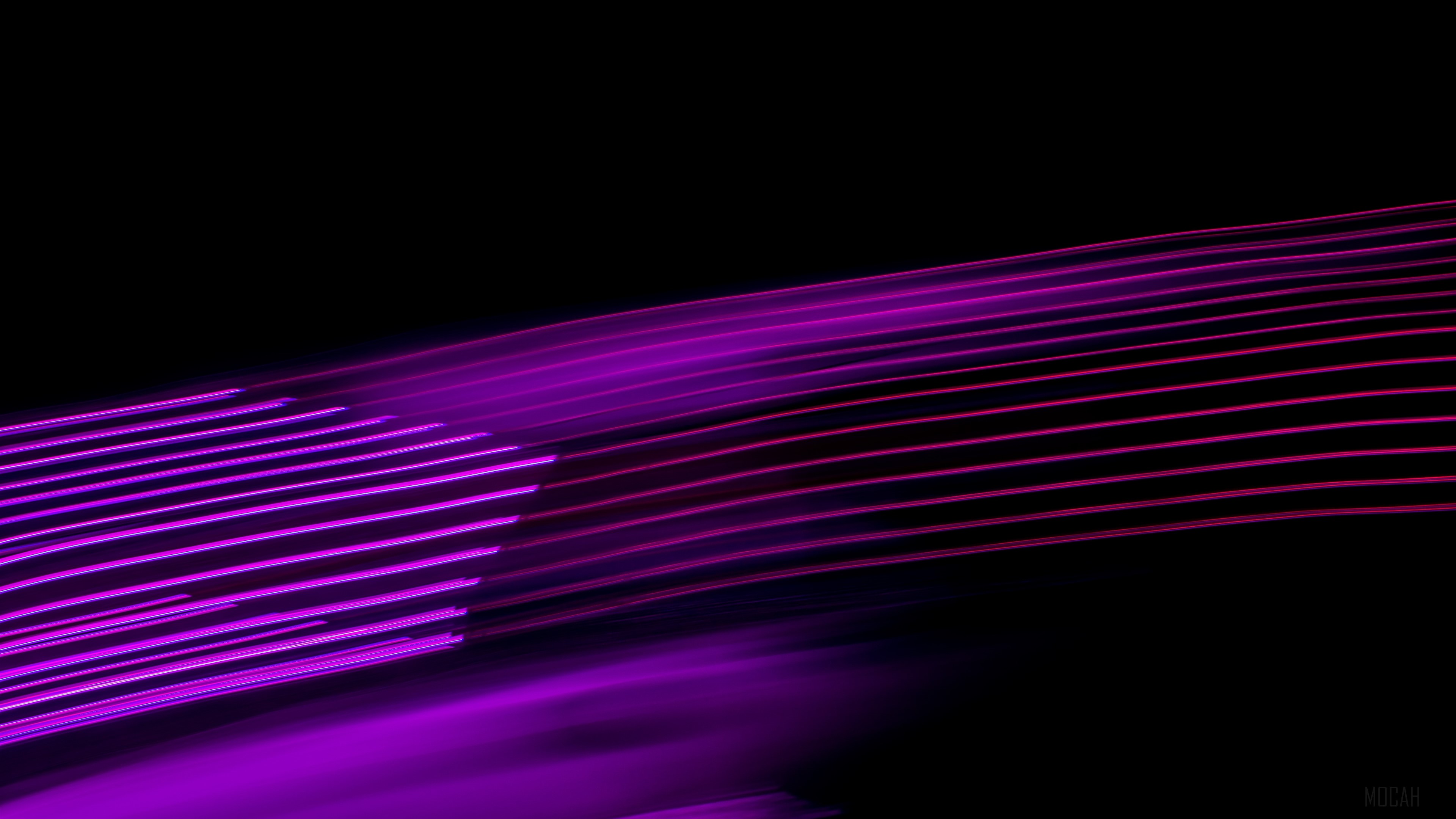 Purple and Pink Light Streaks in Digital Art 4K HD Wallpaper