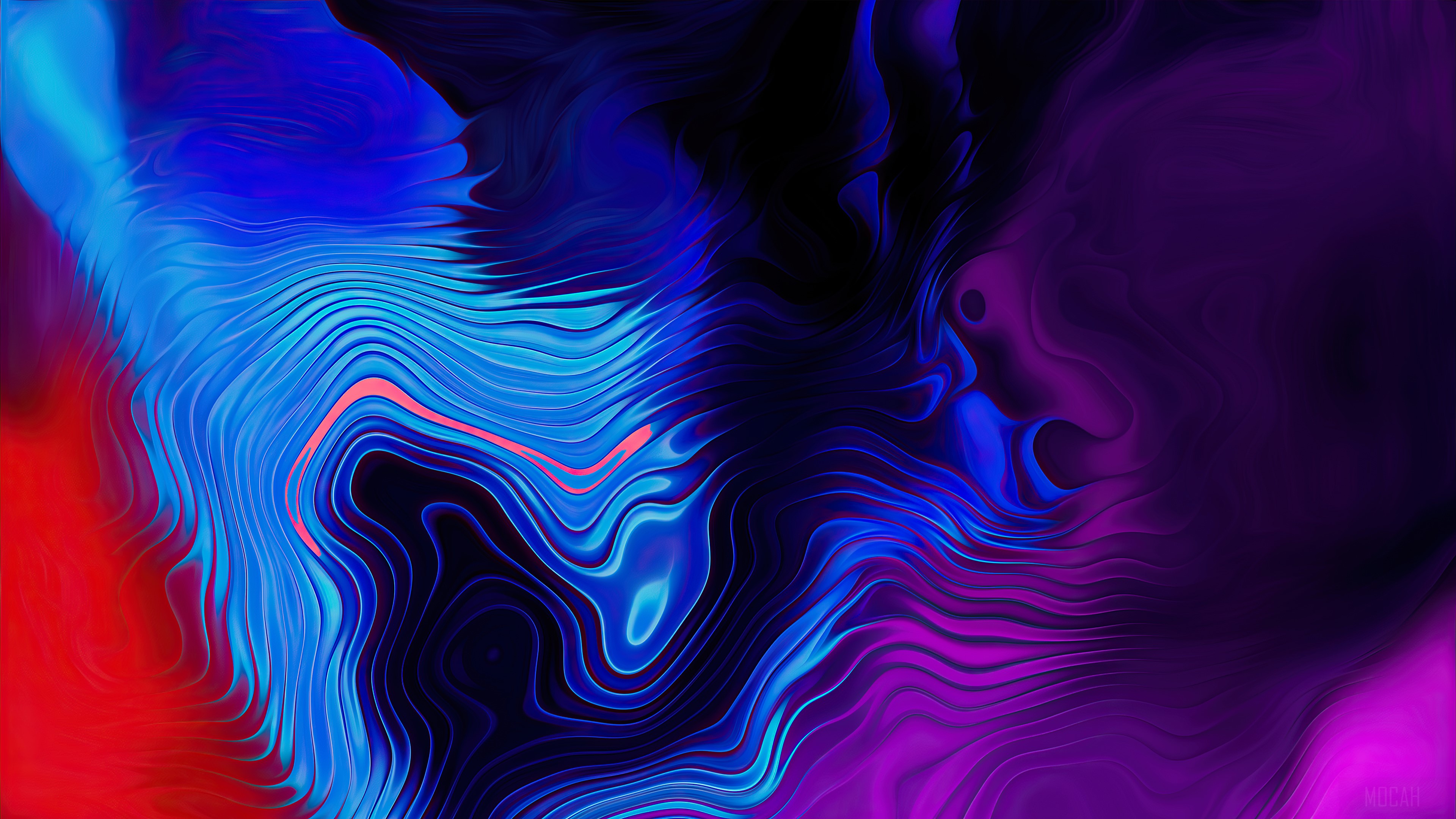 Abstract Swirls 4K HD Wallpaper