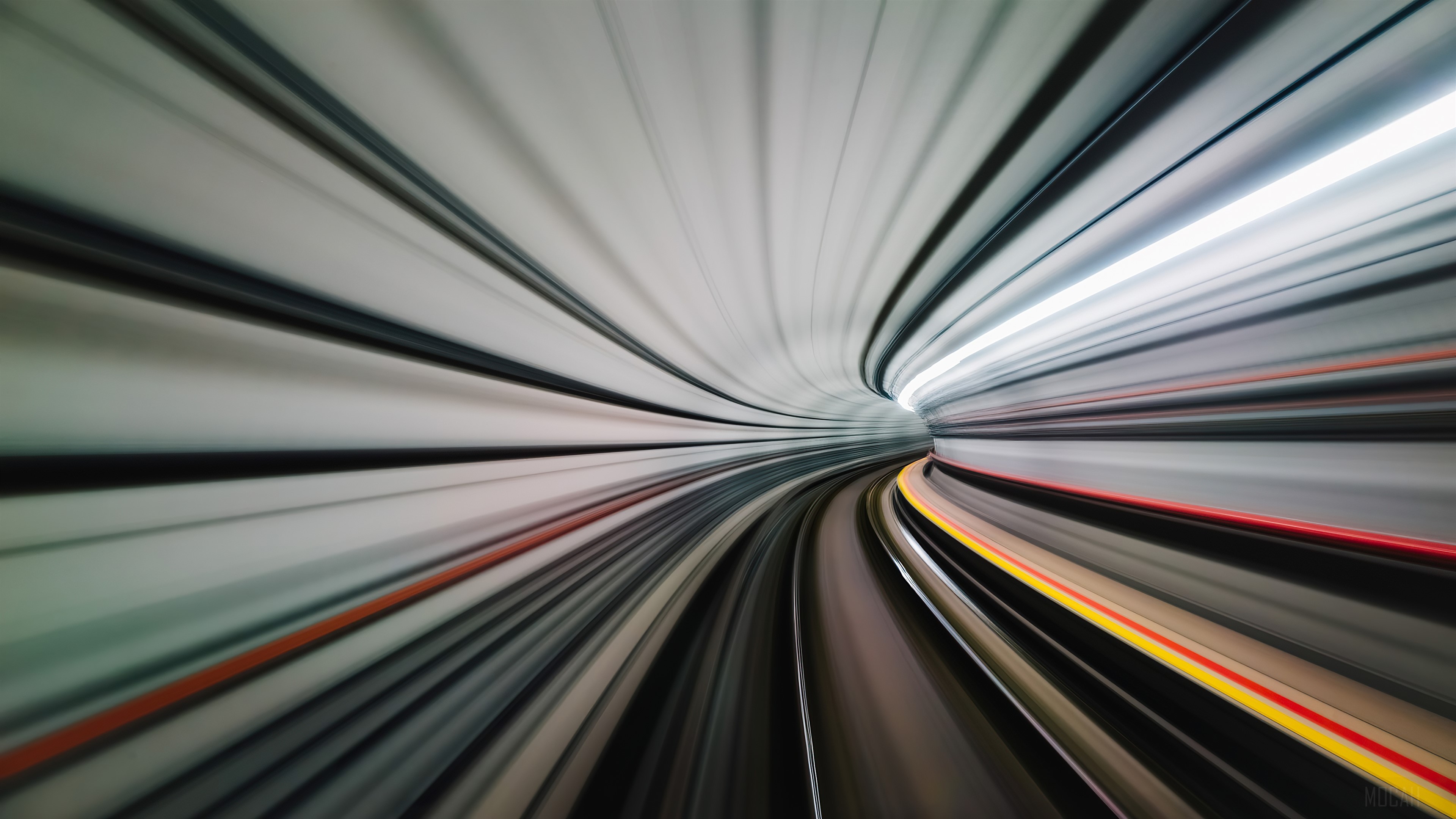 Abstract Tunnel Motion Blur 4K HD Wallpaper
