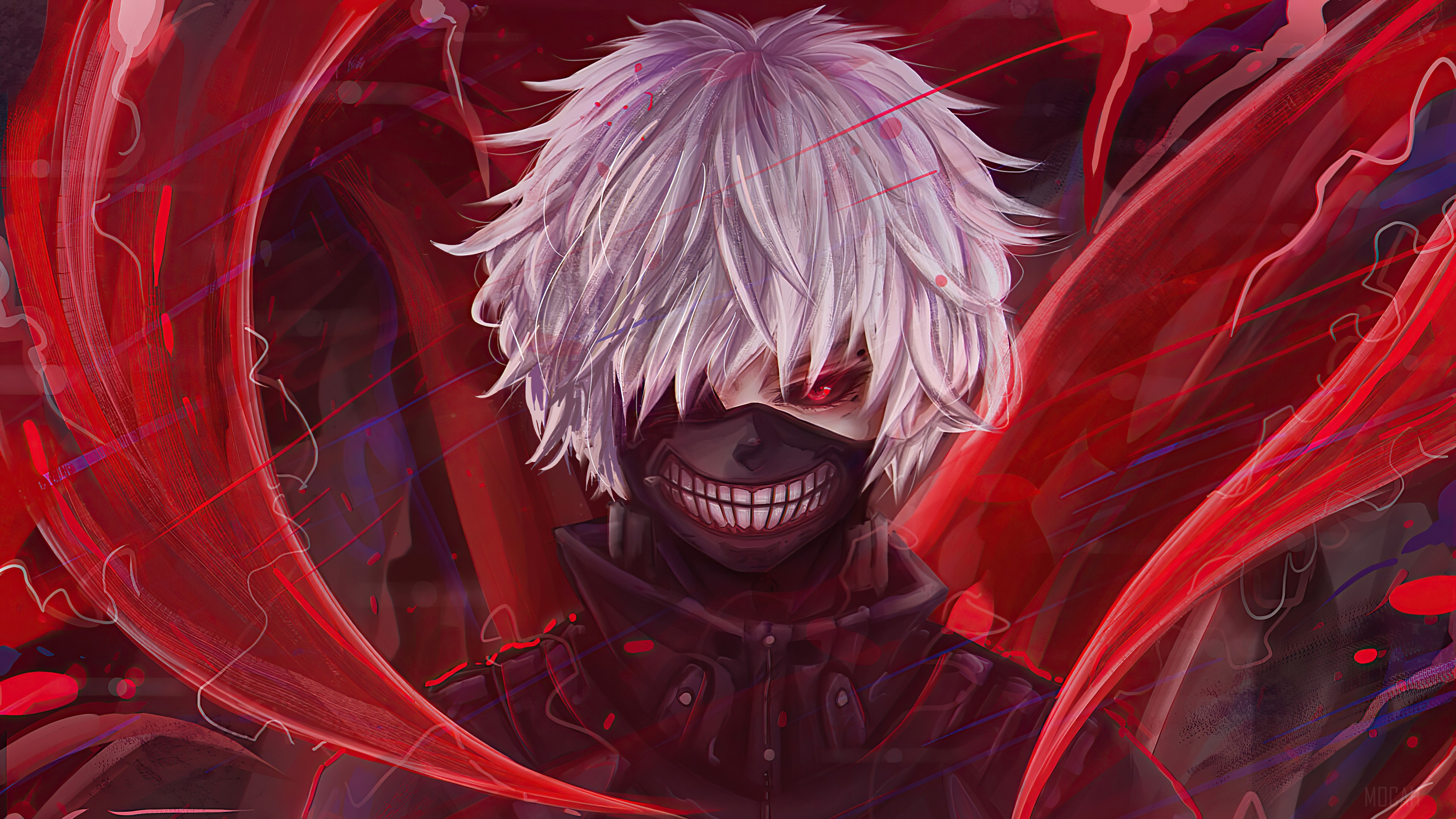 Kaneki Ken from Tokyo Ghoul 4K Fanart HD Wallpaper