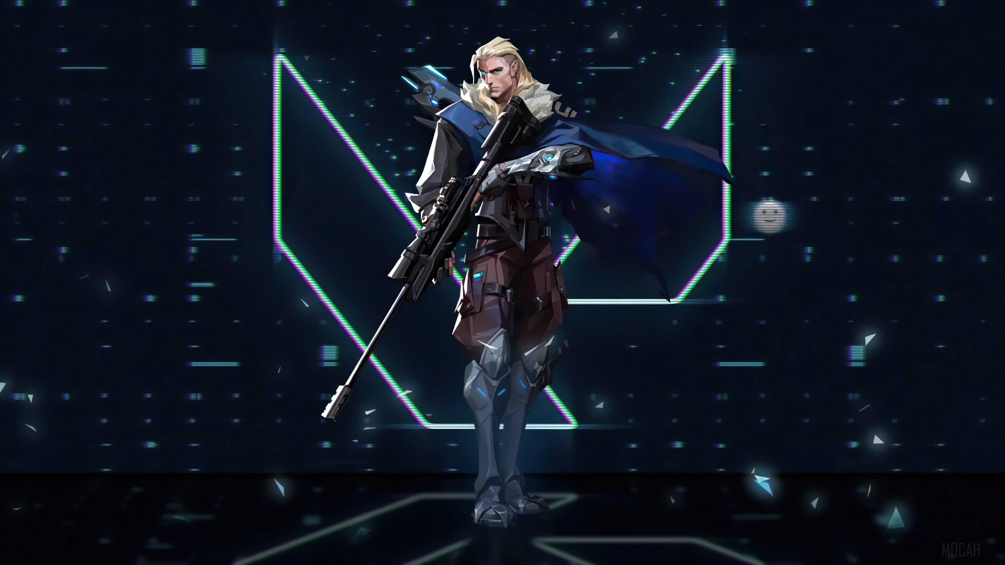 Sova from Valorant holding a sniper rifle 4K HD Wallpaper