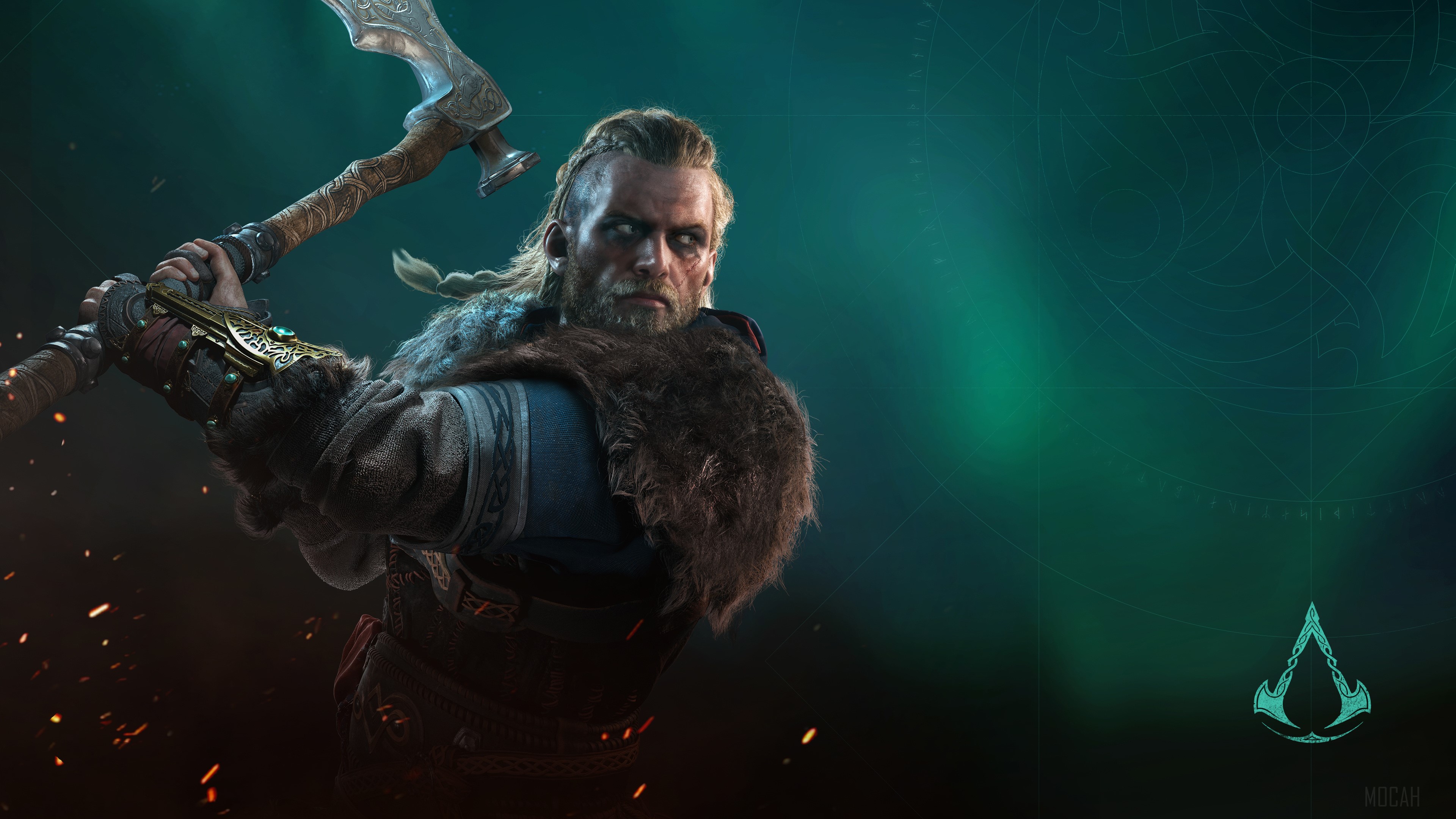 Eivor with Axe from AC Valhalla 4K HD Wallpaper