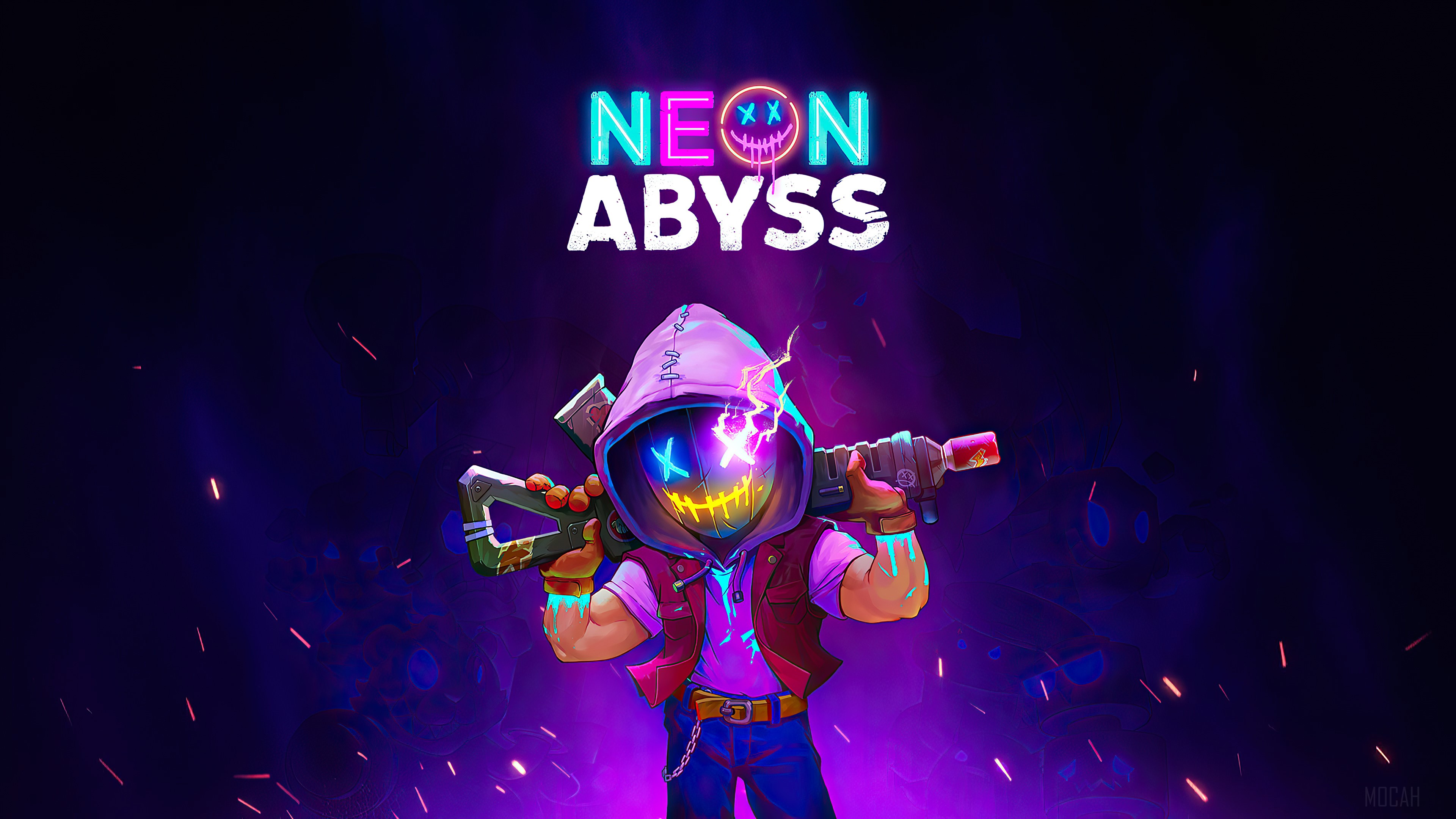Neon Abyss HD Wallpaper