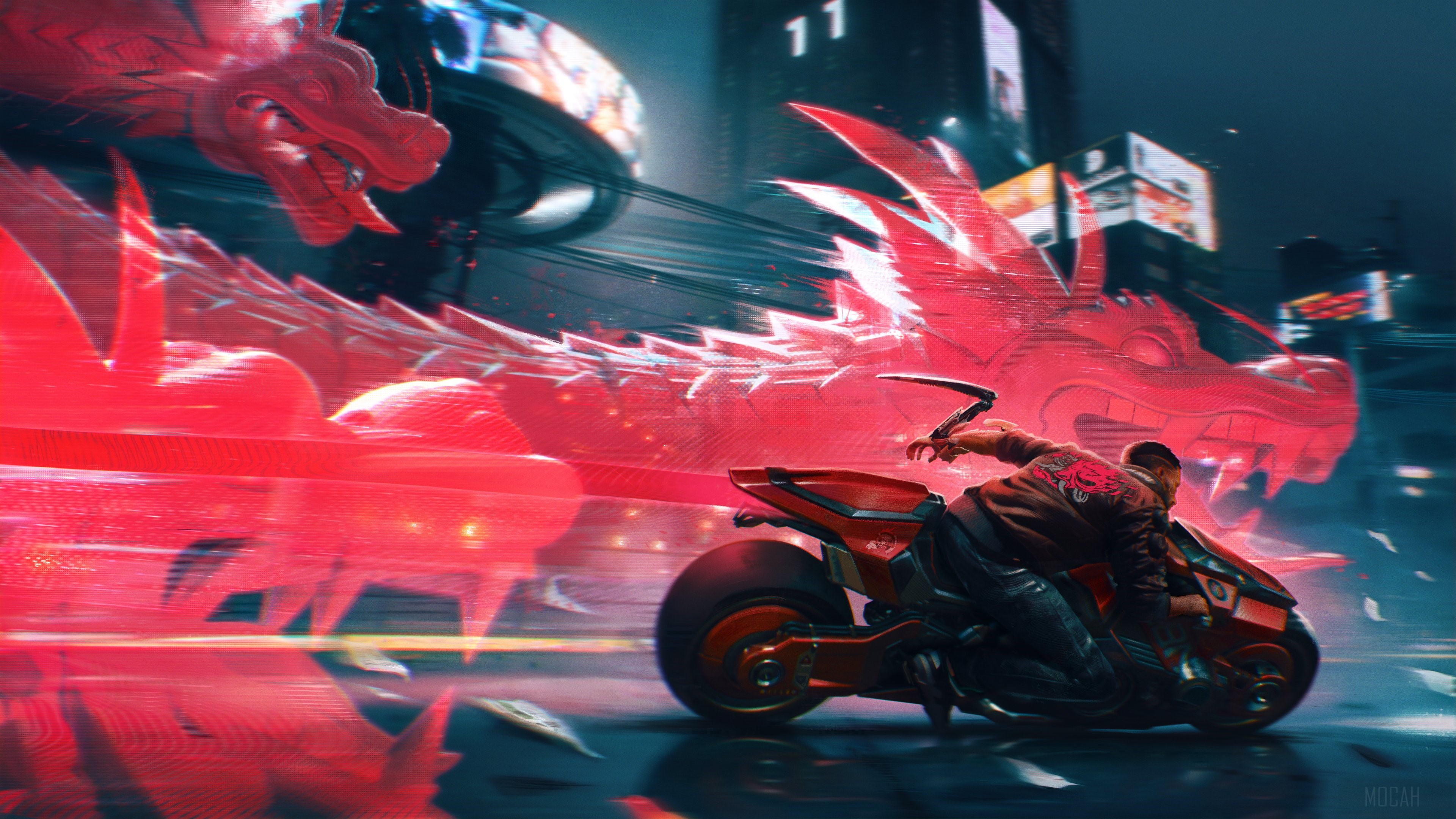 CYBERPUNK 2077 Dragon Boat HD Wallpaper