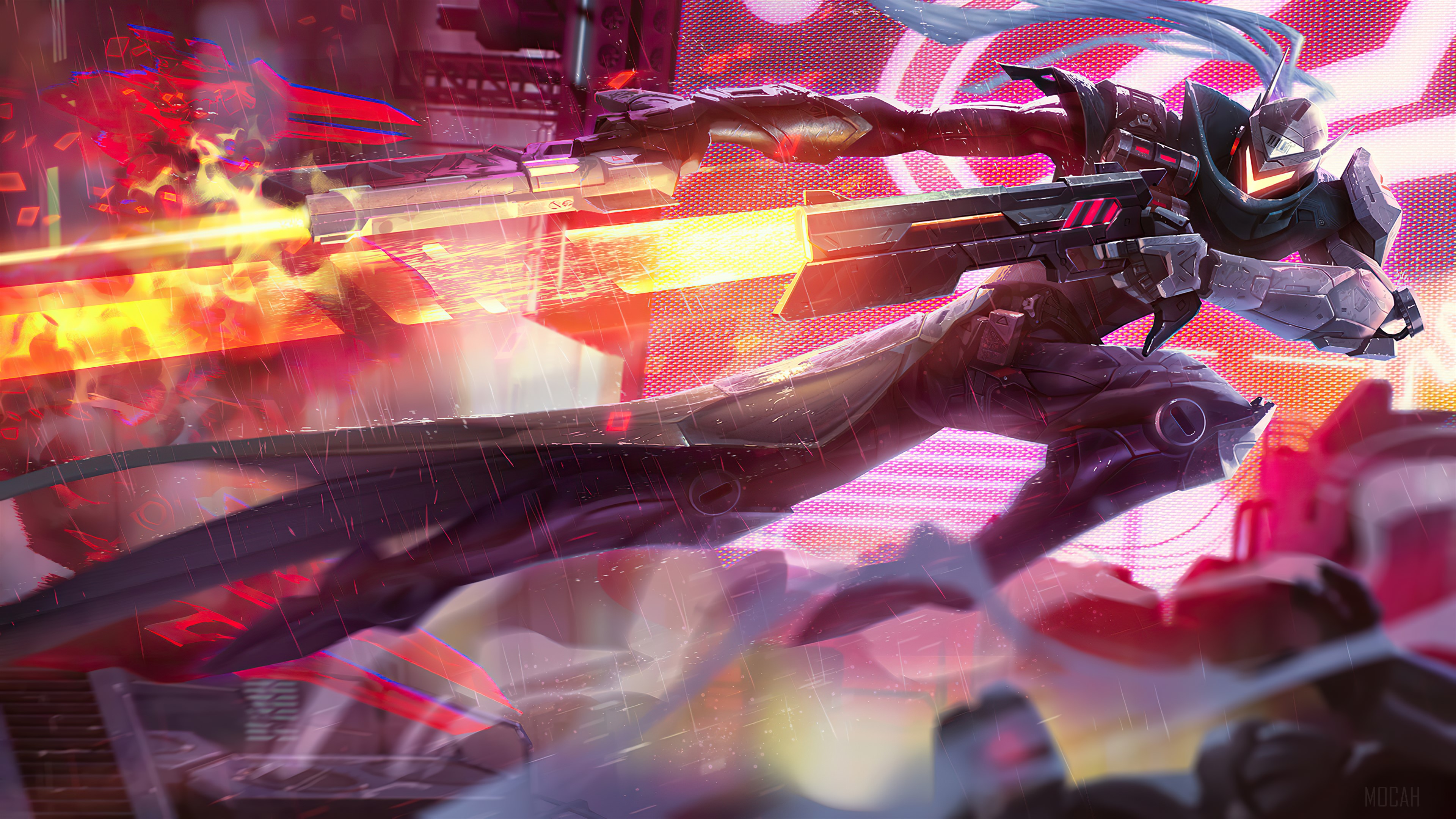 PROJECT: Lucian from League of Legends 4K HD Wallpaper