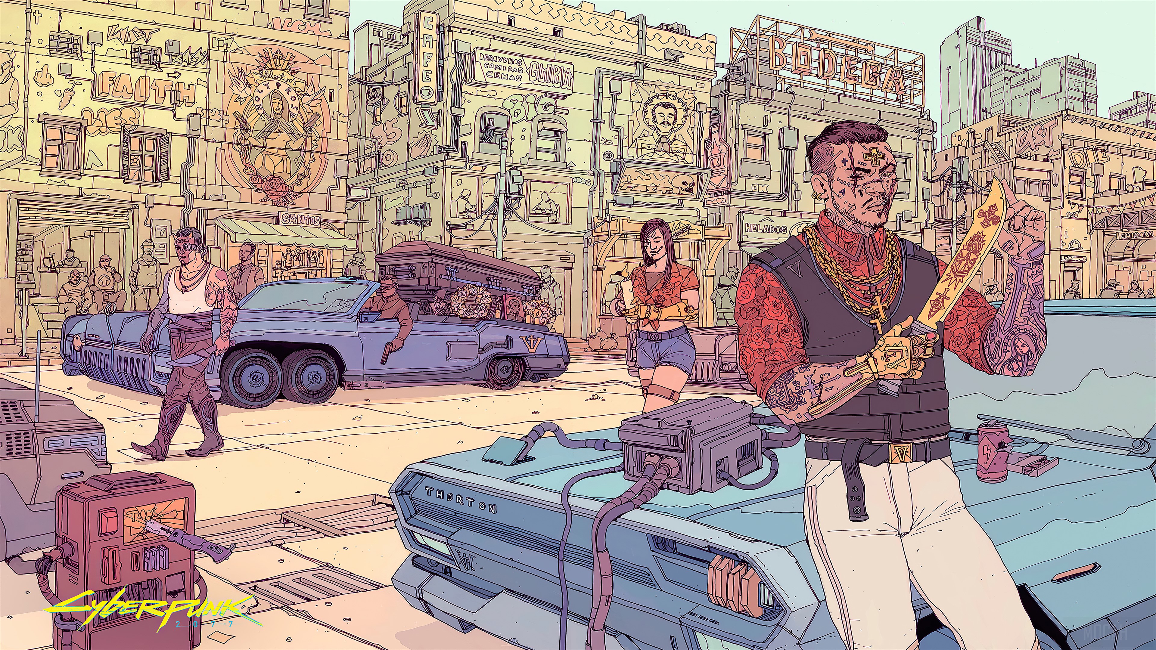 Cyberpunk 2077 Crime City Art HD Wallpaper