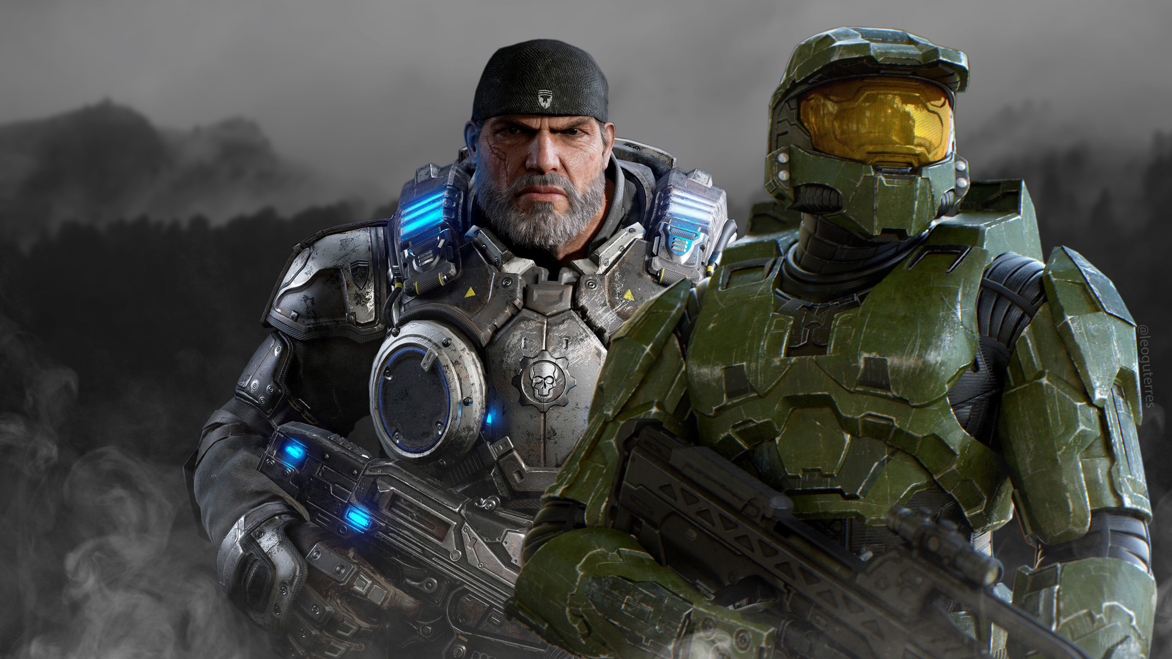Marcus Fenix and Master Chief from Gears 5 4K HD Wallpaper