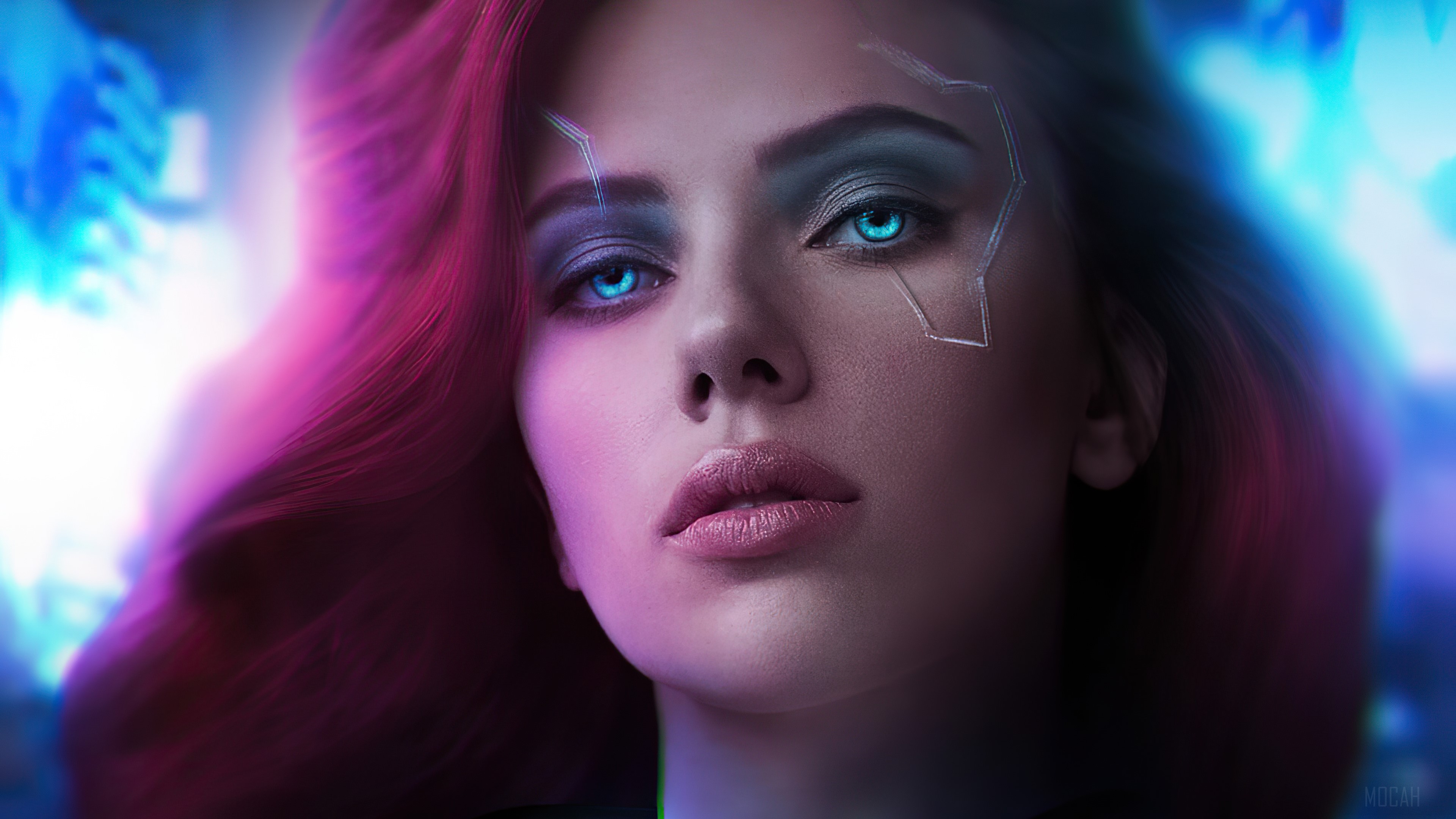Black Widow Cyberpunk 2077 Portrait 4K HD Wallpaper
