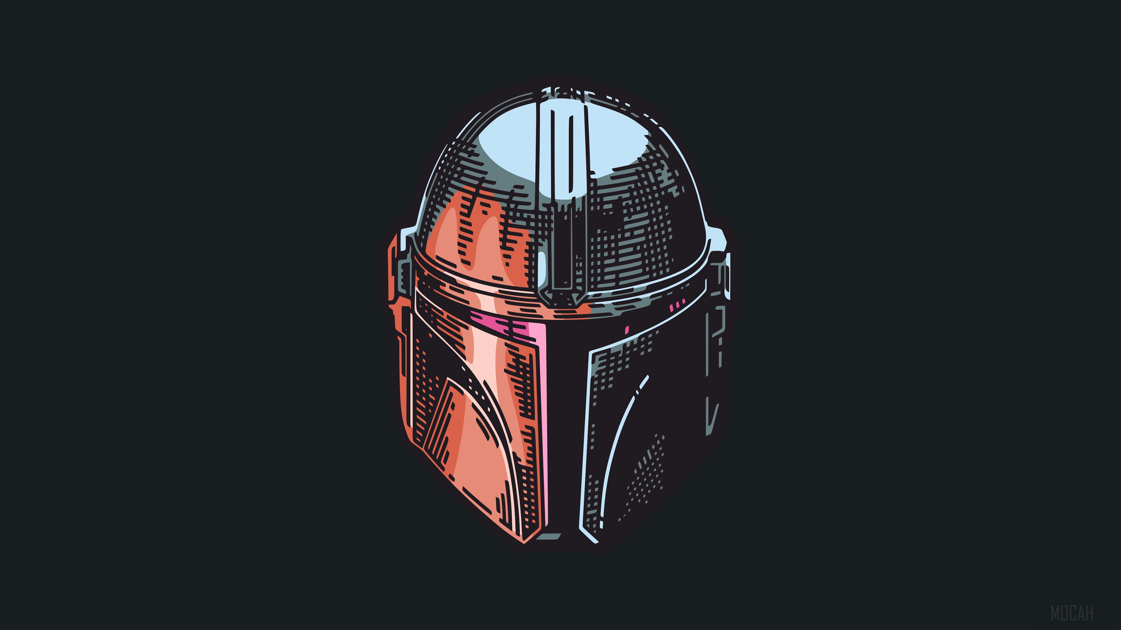 The Mandalorian Mask HD Wallpaper
