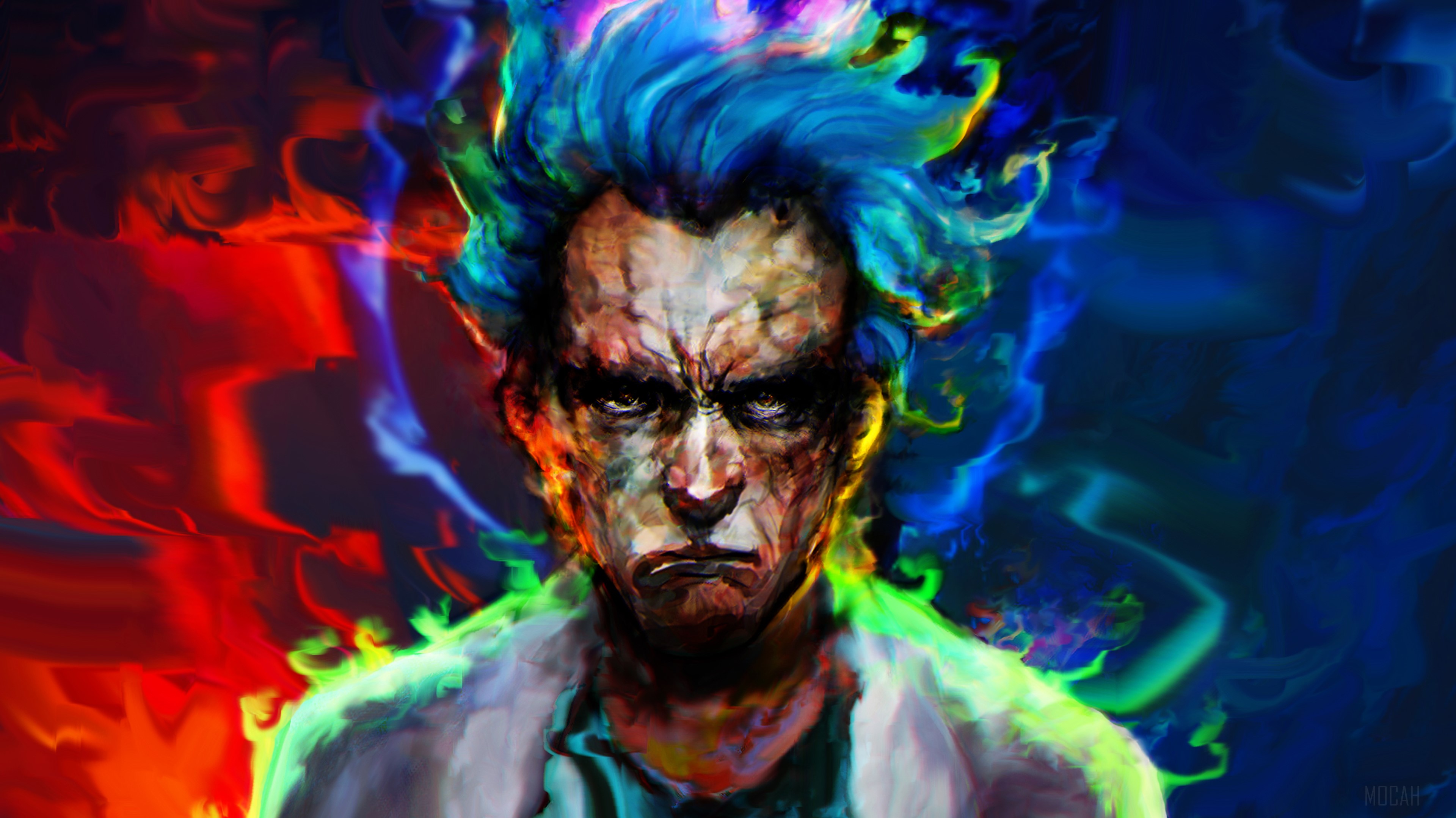 Rick Sanchez from Rick and Morty 4K HD Wallpaper