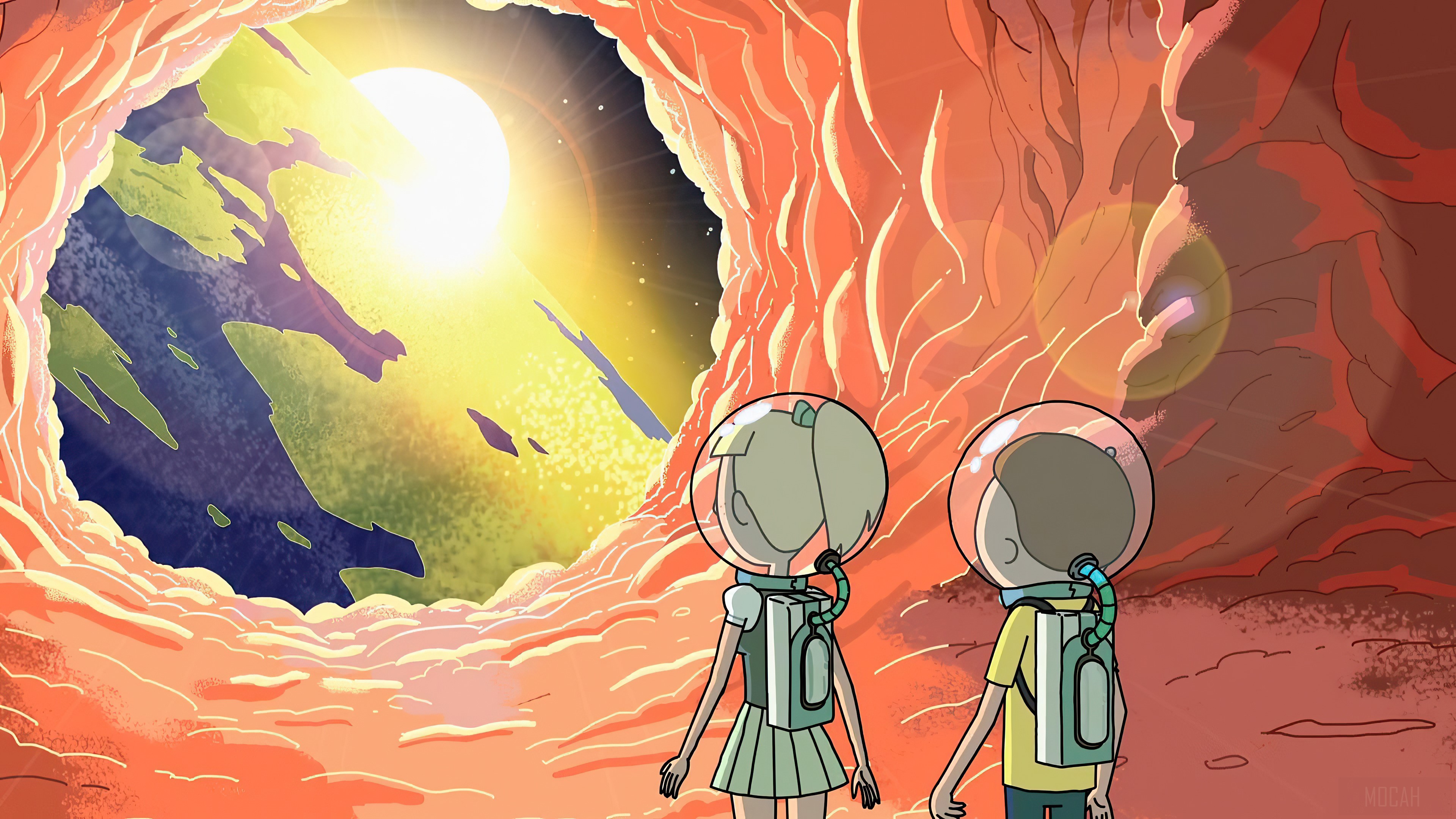 Rick and Morty Anatomy Park 4K HD Wallpaper
