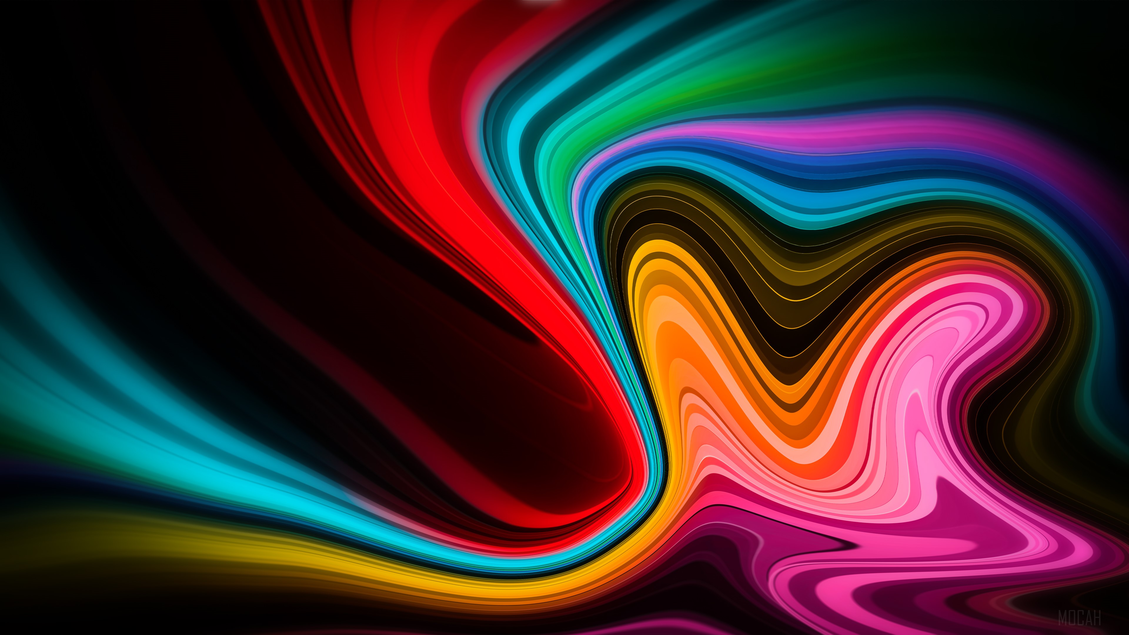 New Colors Formation Abstract HD Wallpaper