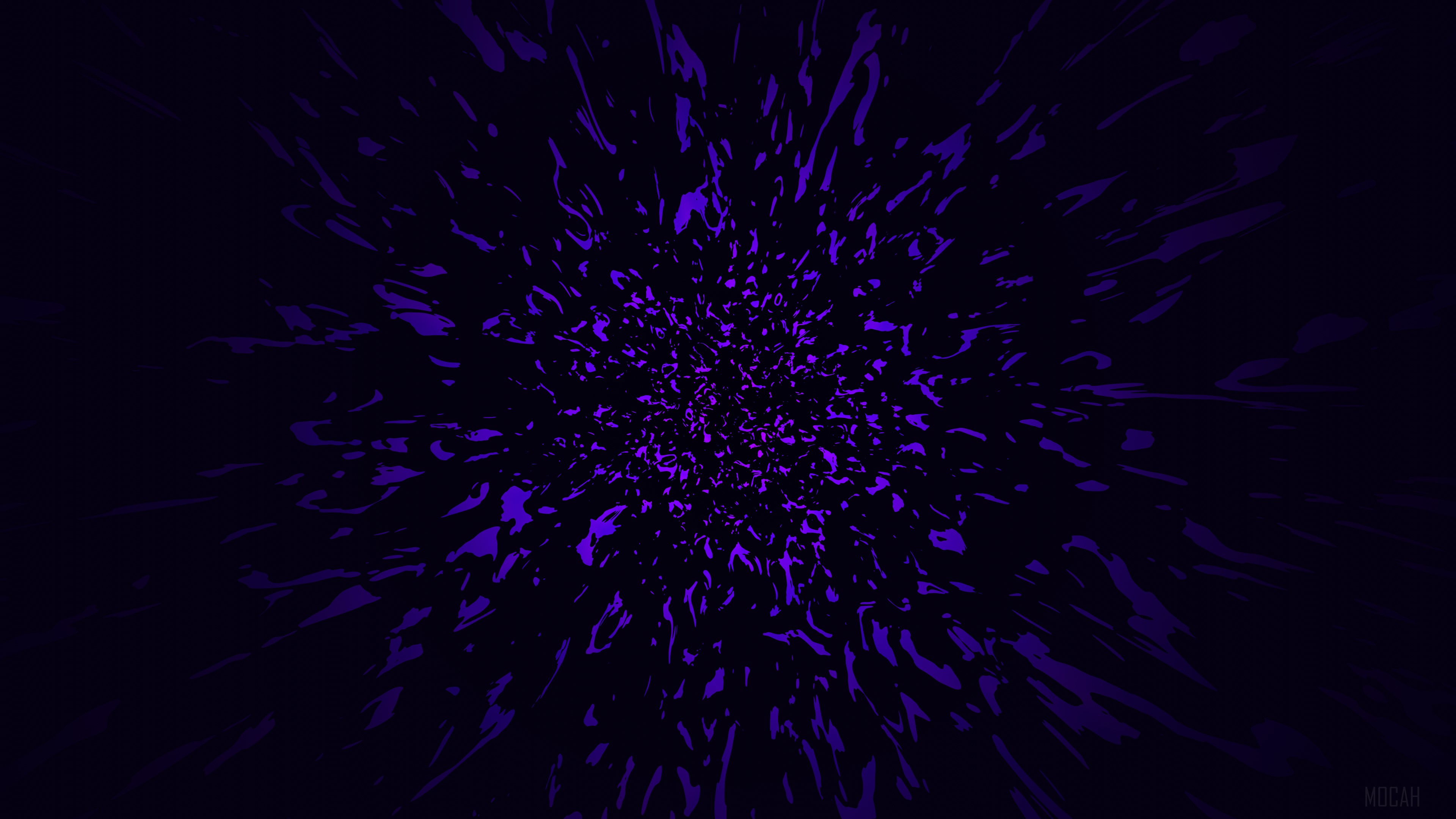 Abstract purple explosion 4K HD Wallpaper