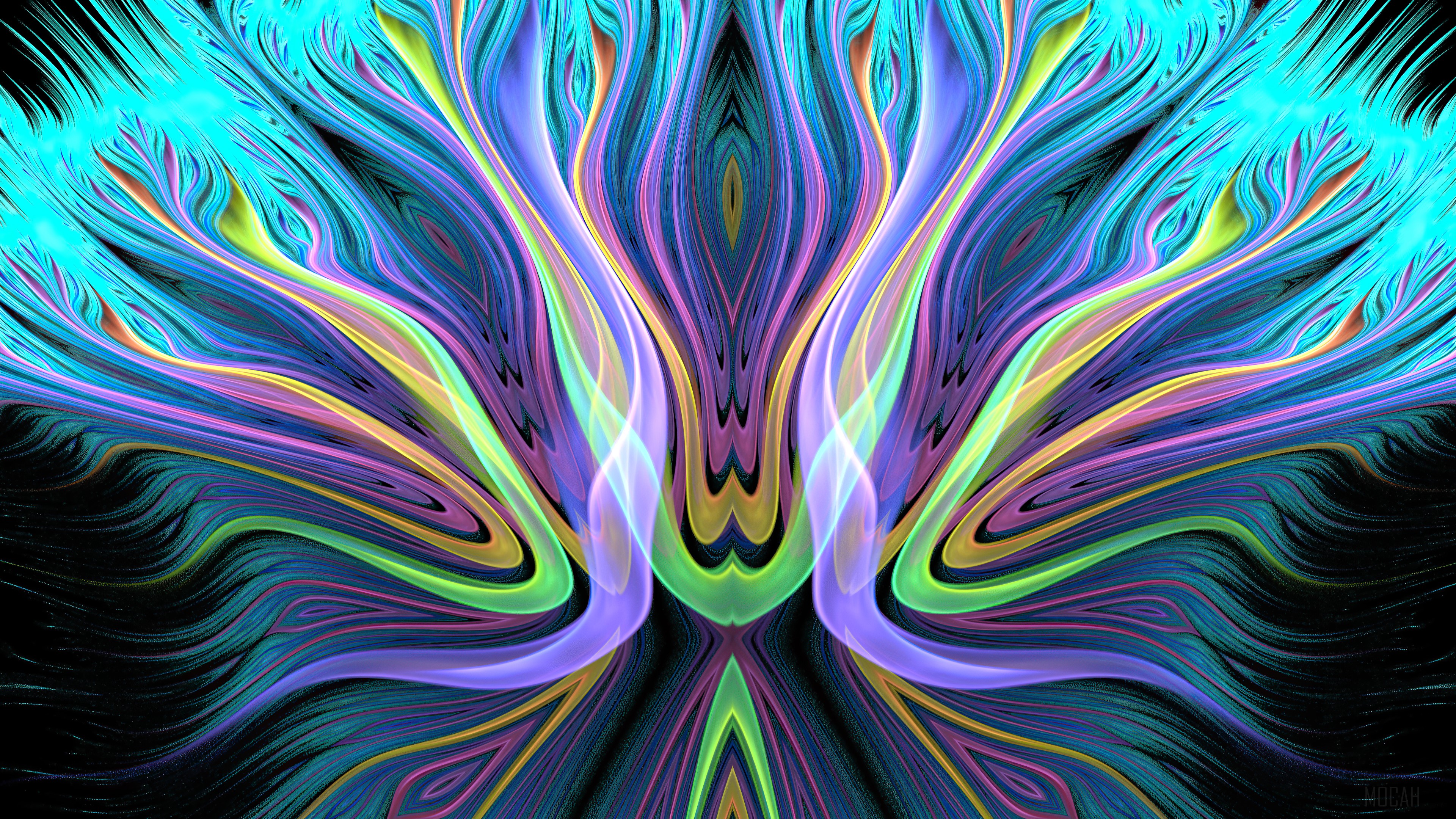 Abstract Fractal Art Pattern 4K HD Wallpaper
