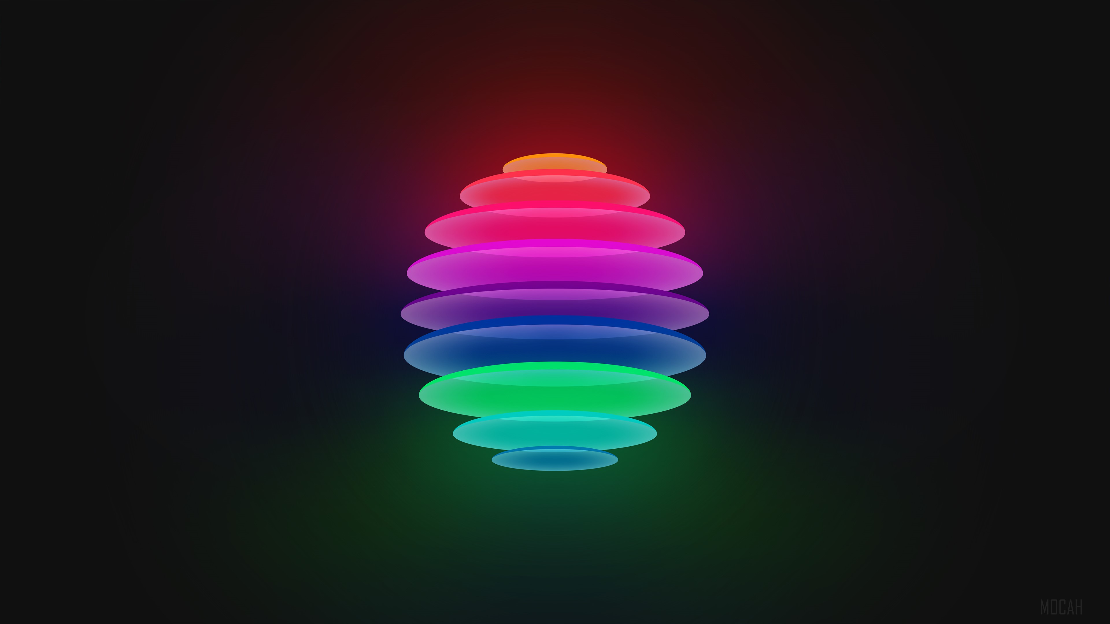 Abstract Rainbow Sphere 4K HD Wallpaper
