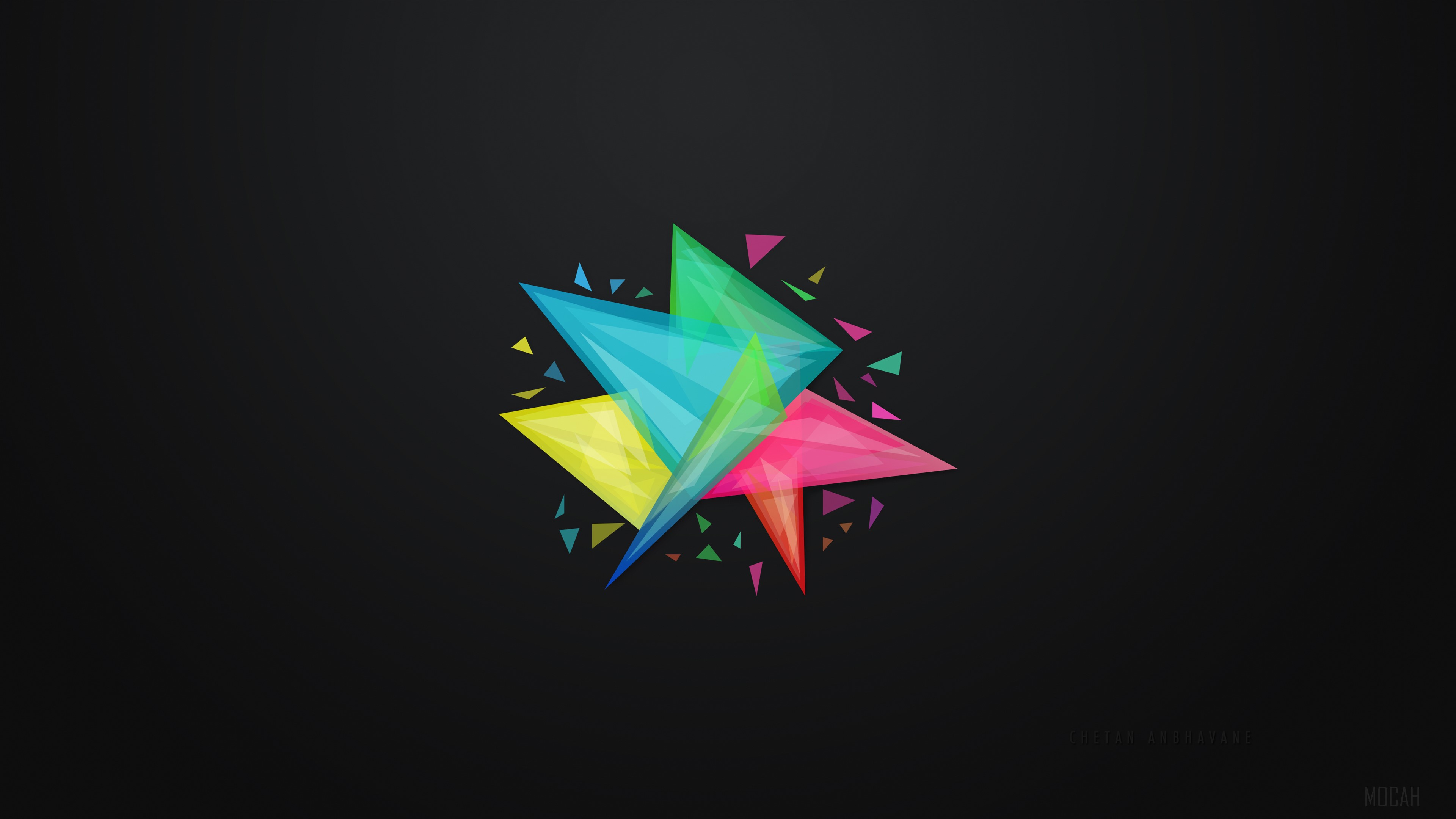 Abstract Geometric Shapes 4K HD Wallpaper