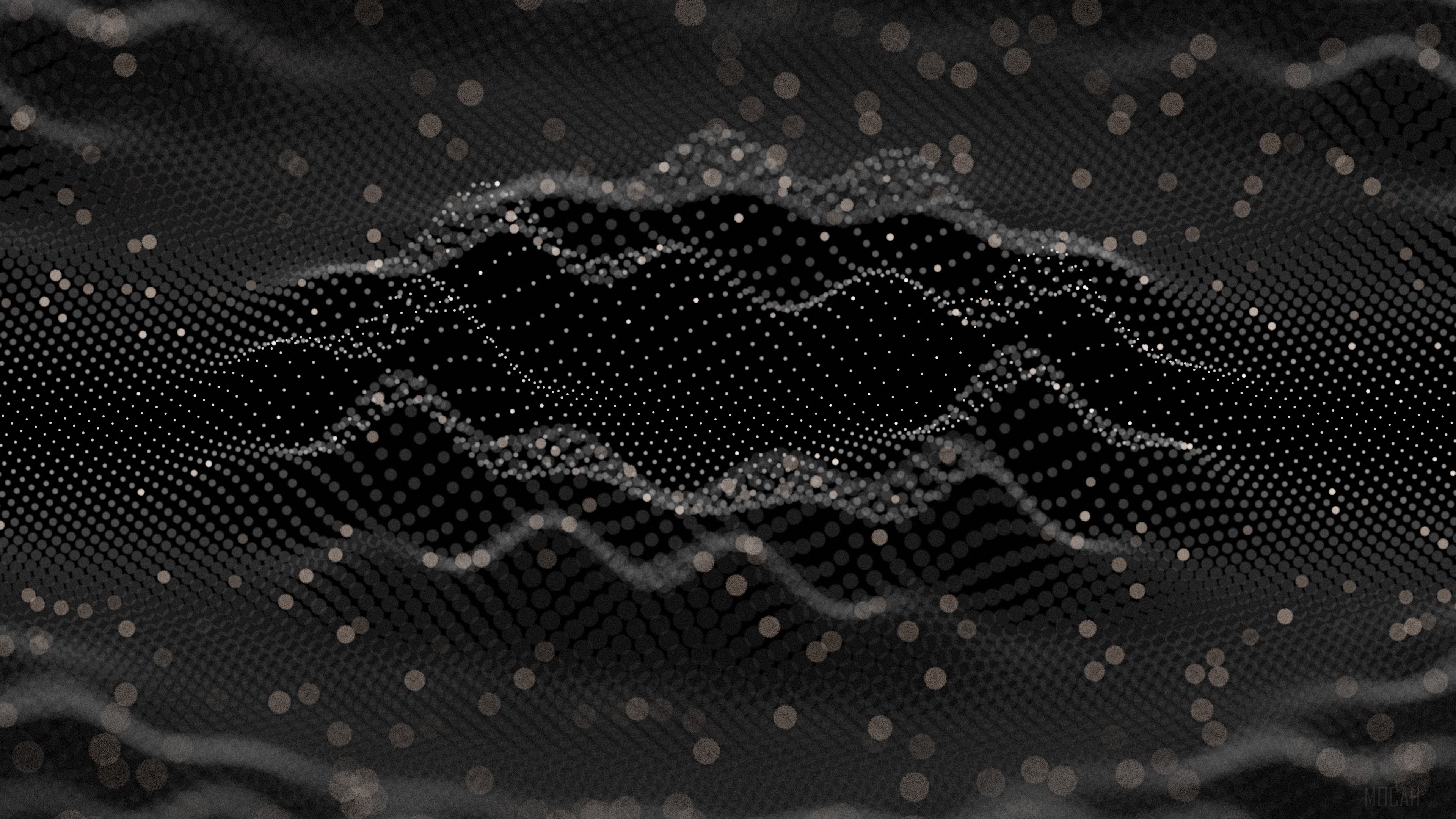 Abstract Sound Waves 4K HD Wallpaper