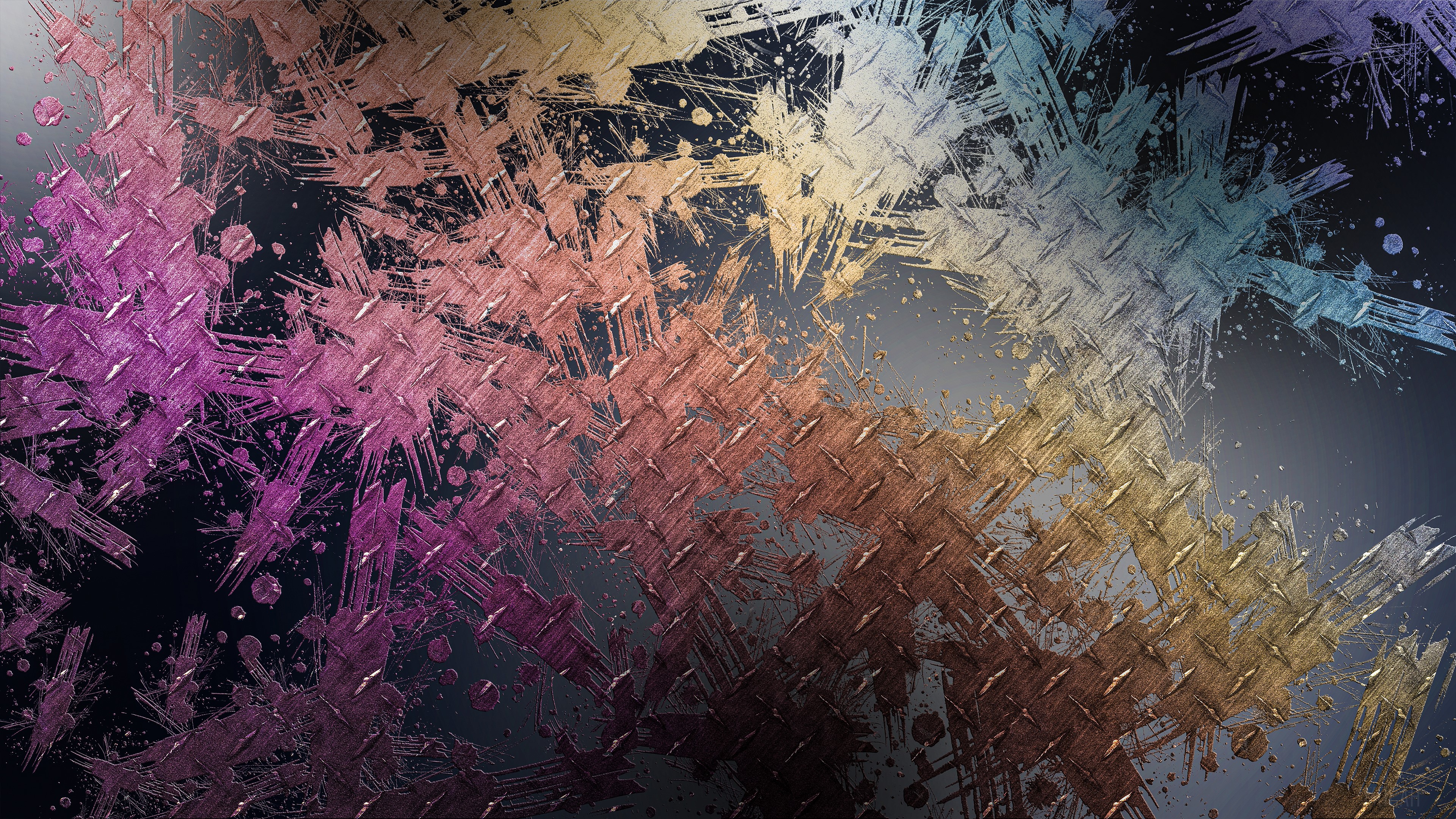 Pink Grey Dust Splash HD Wallpaper