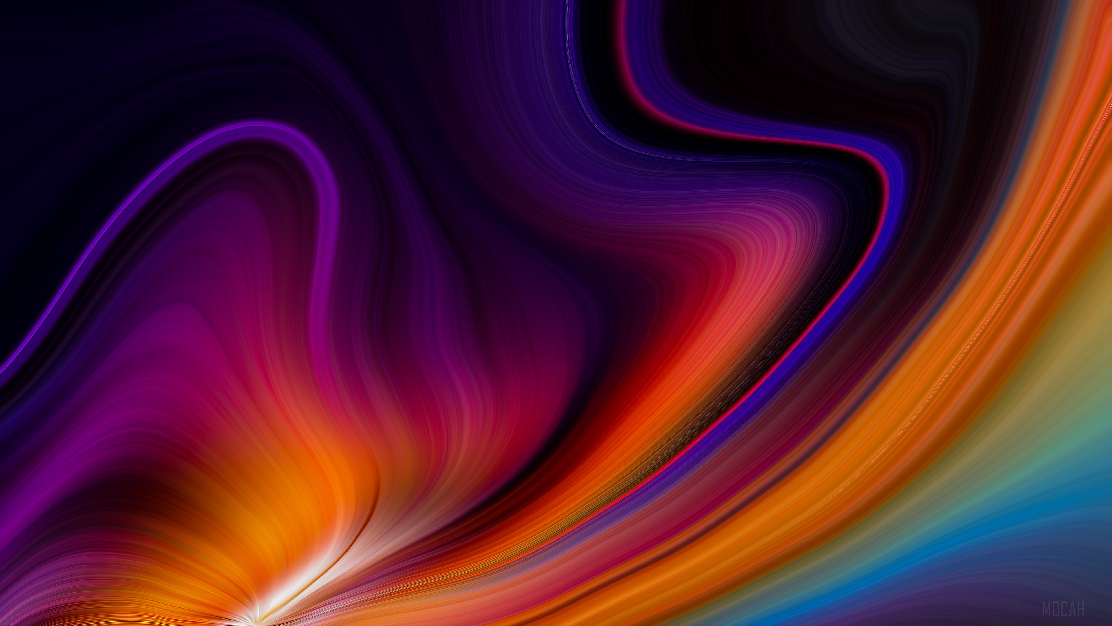 Abstract colorful light streaks HD Wallpaper