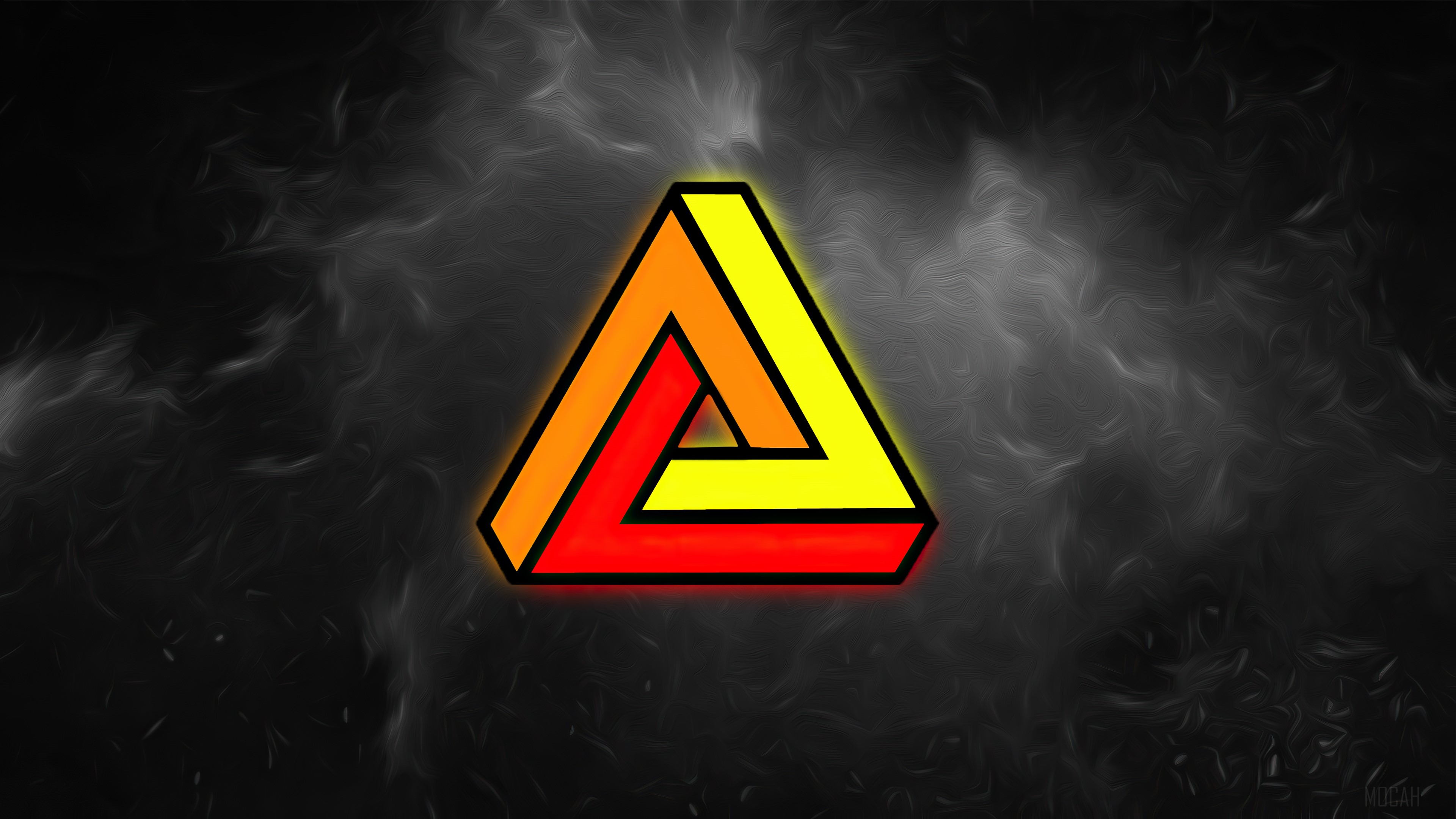 Penrose Triangle 4K HD Wallpaper