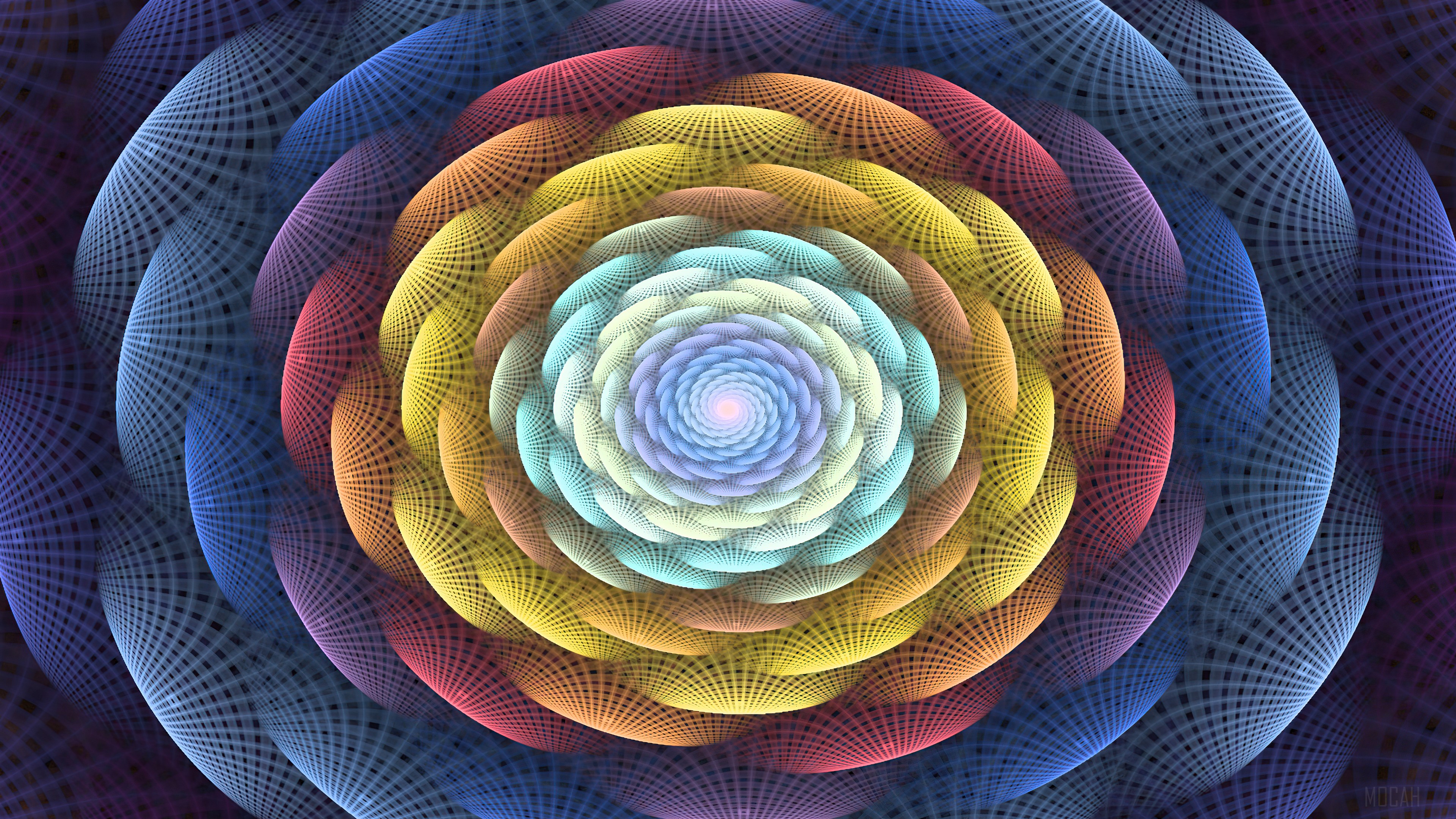 Flower Fractal Art HD Wallpaper