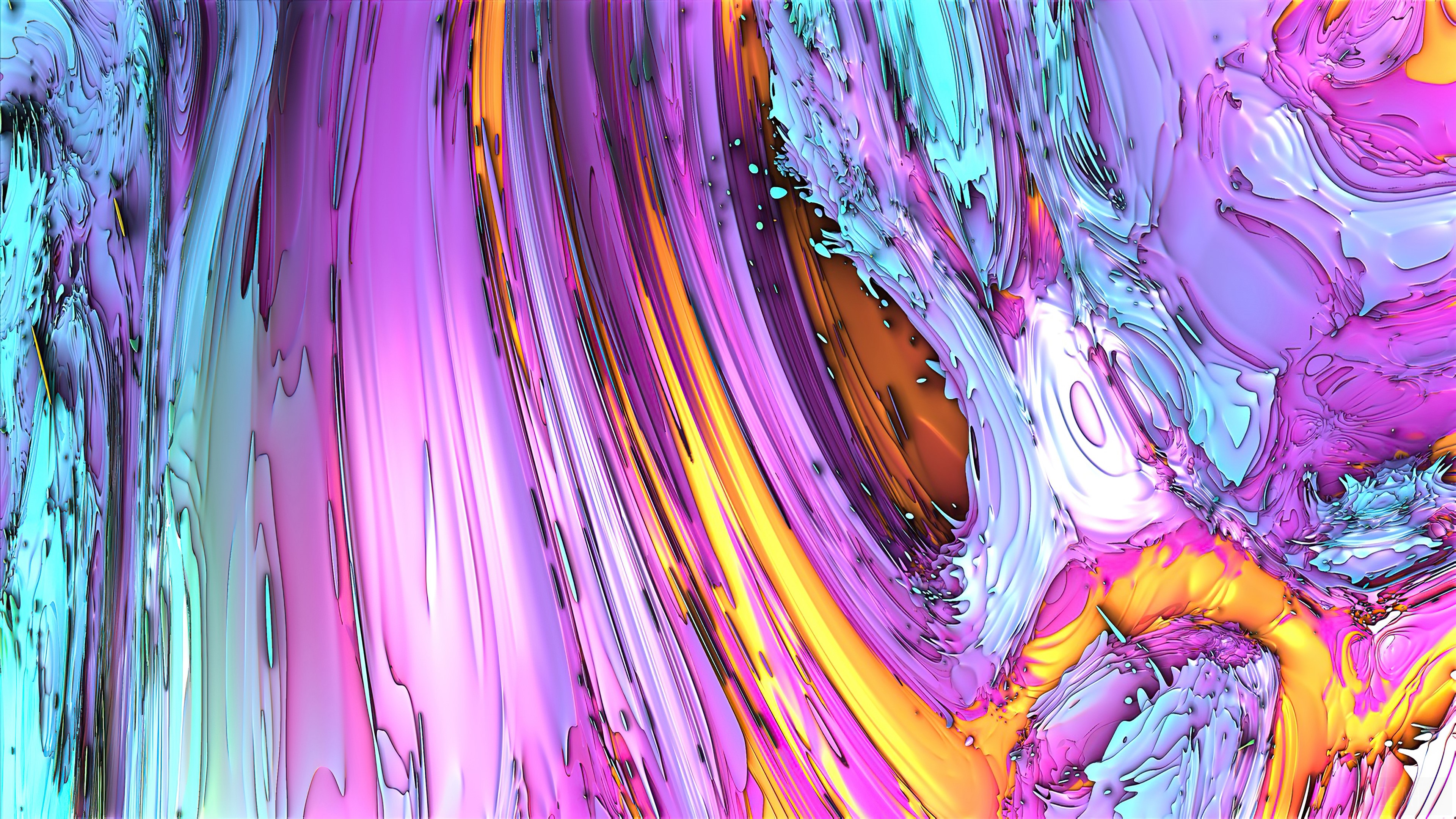 Abstract Fractal Art 4K HD Wallpaper