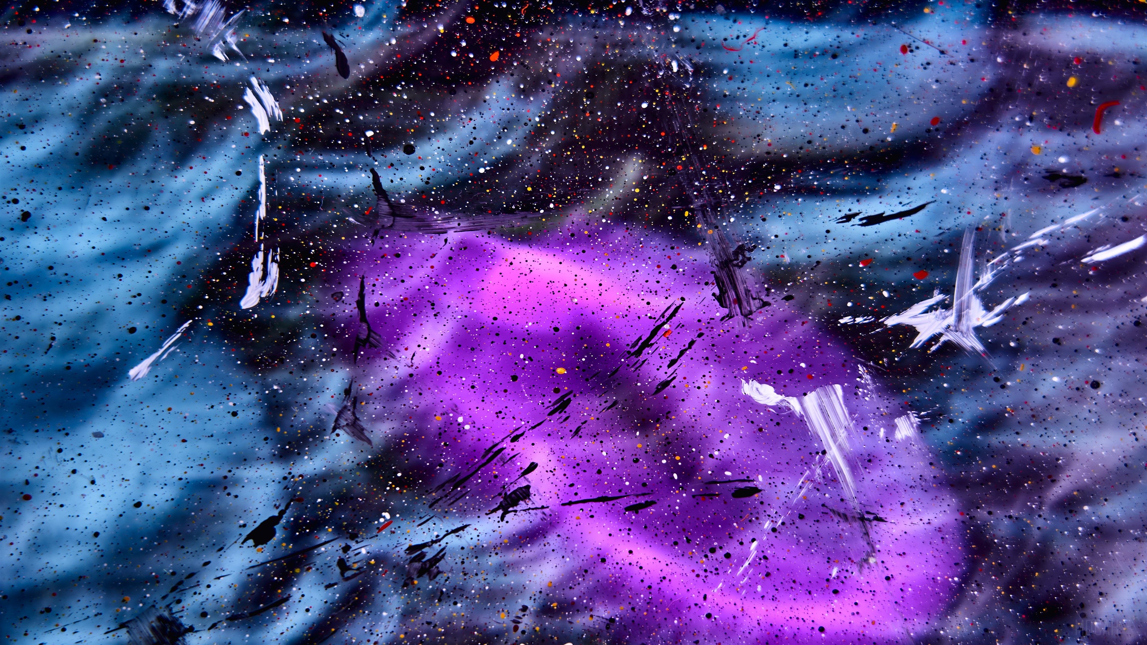 Purple White Abstract HD Wallpaper