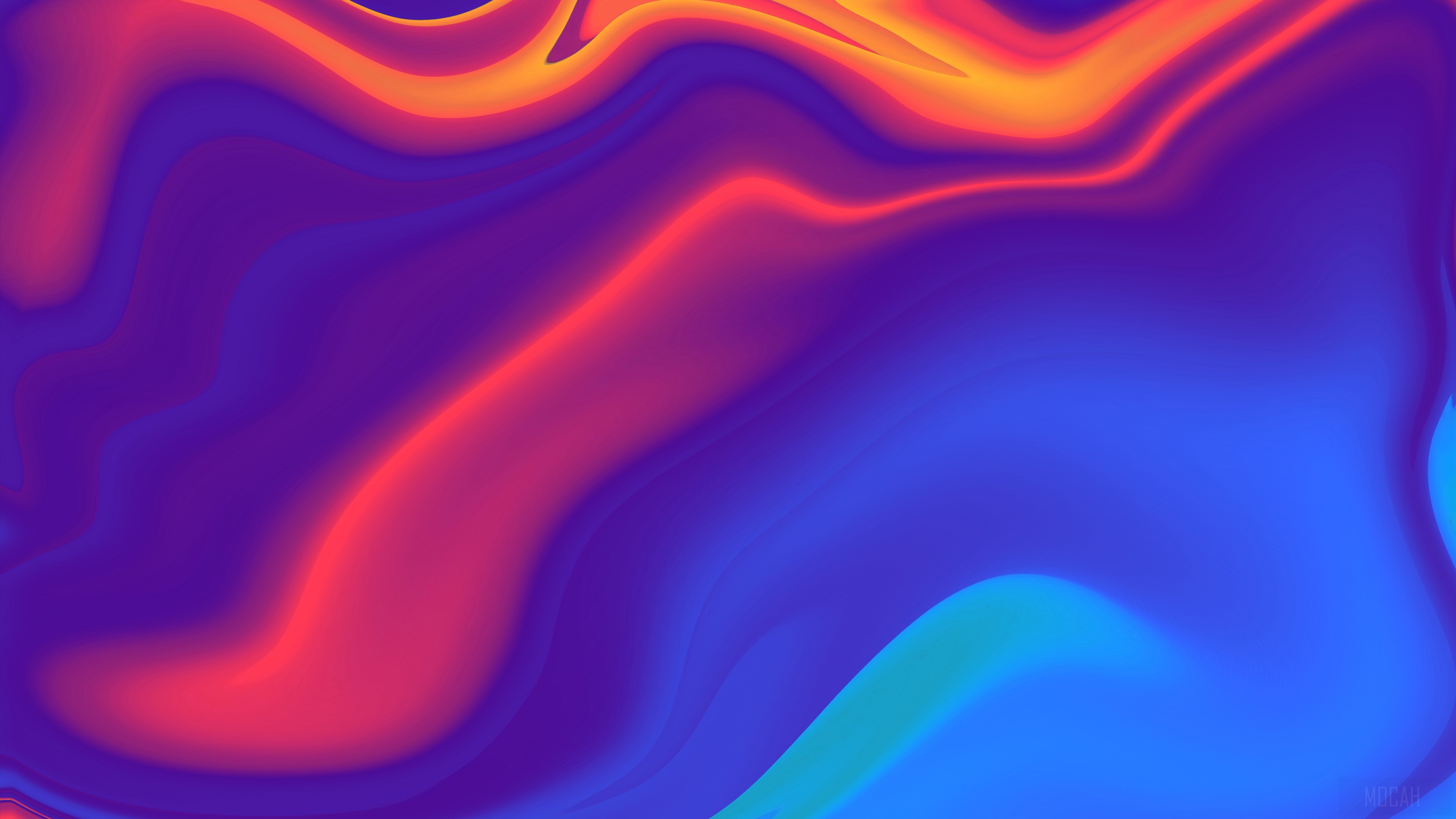 Abstract Red Blue Lines 4K HD Wallpaper