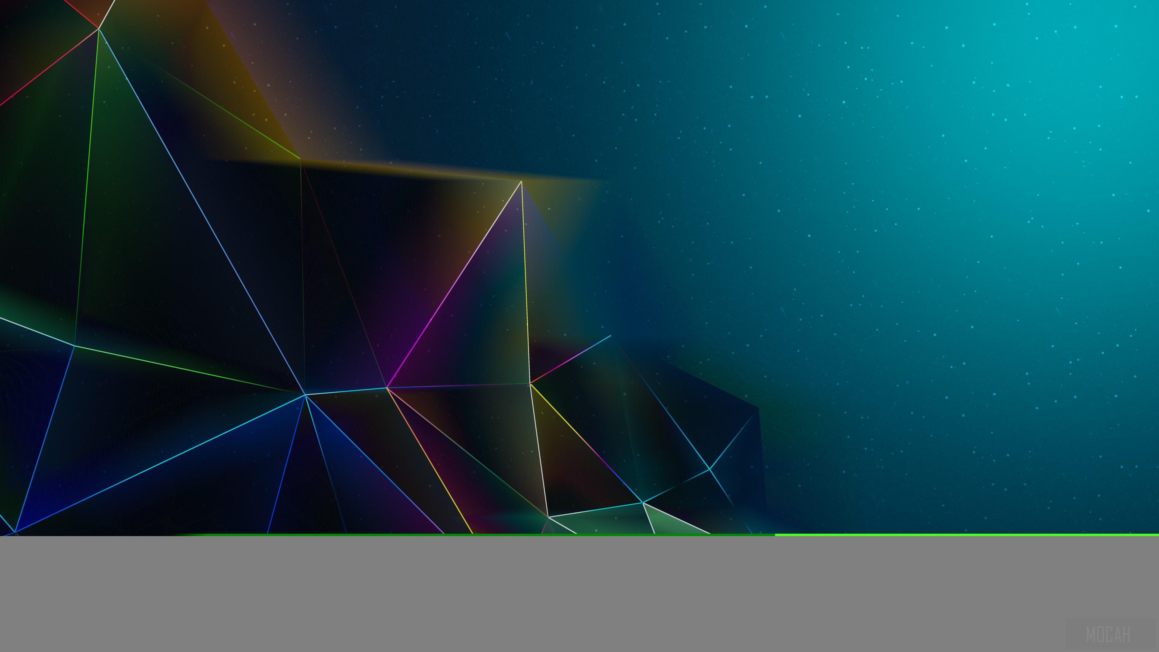 Abstract Geometric Lines and Stars 4K HD Wallpaper