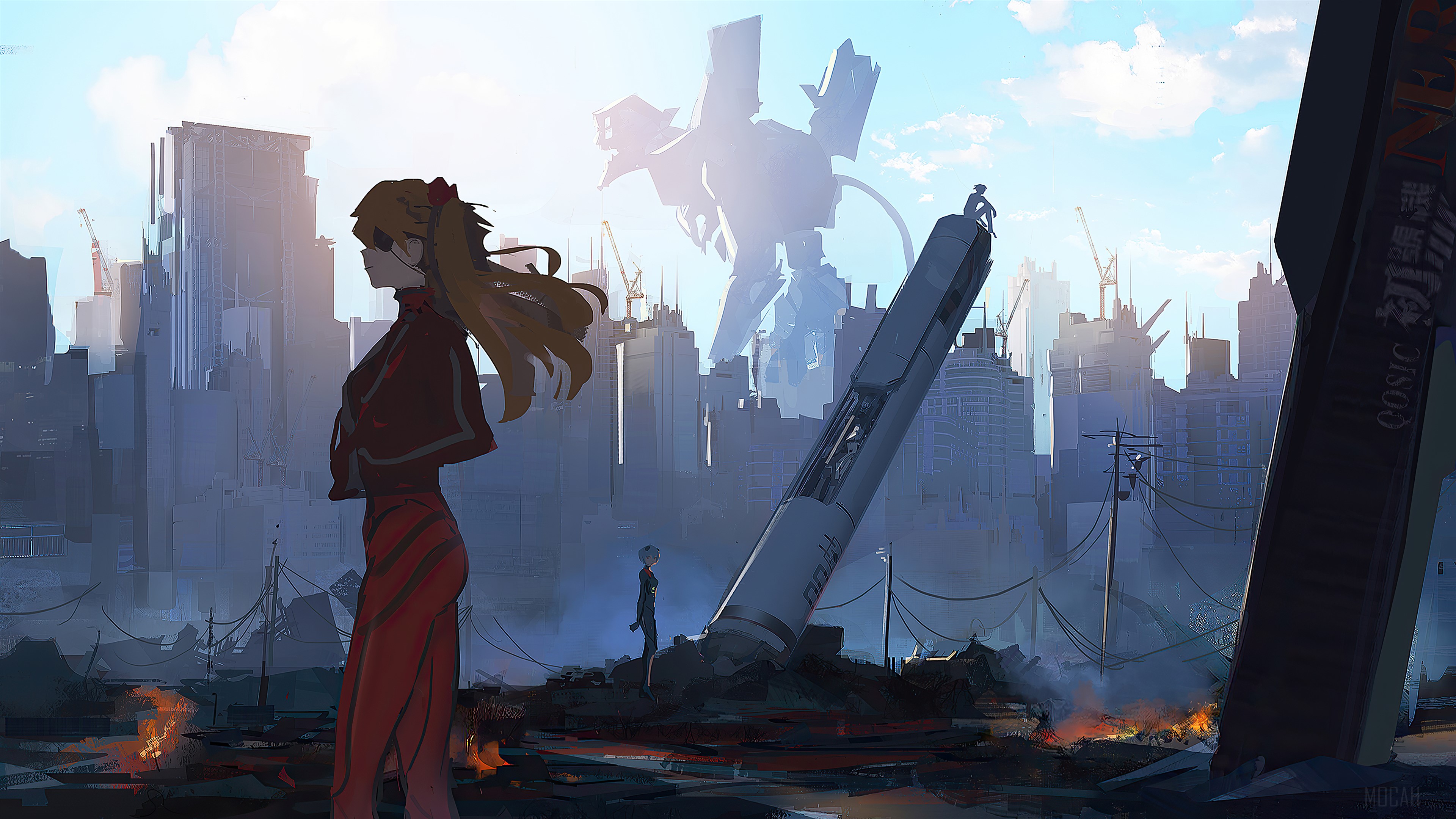 Asuka Langley Soryu from Neon Genesis Evangelion 4K HD Wallpaper