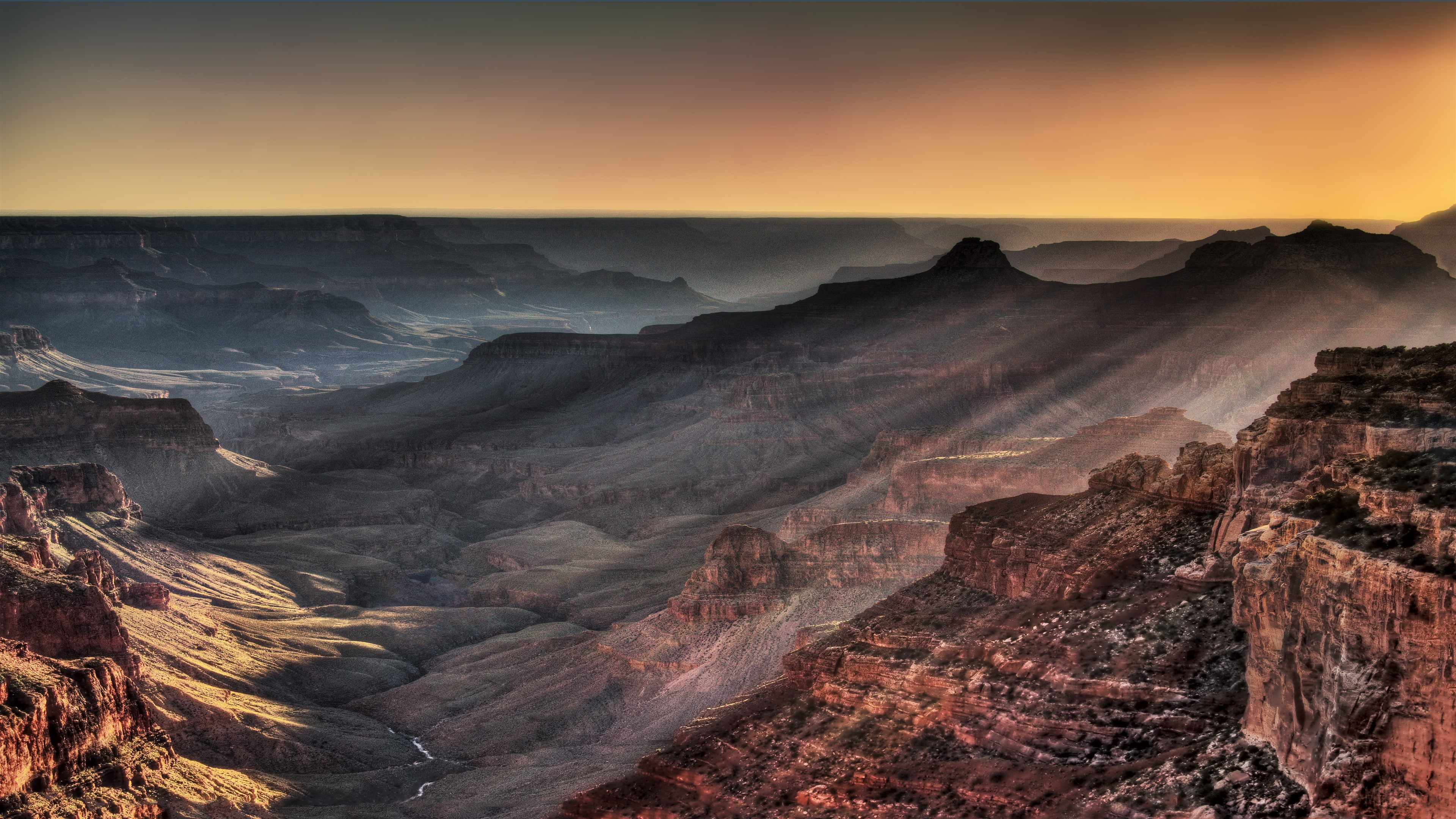 Grand Canyon Golden Hour HD Wallpaper