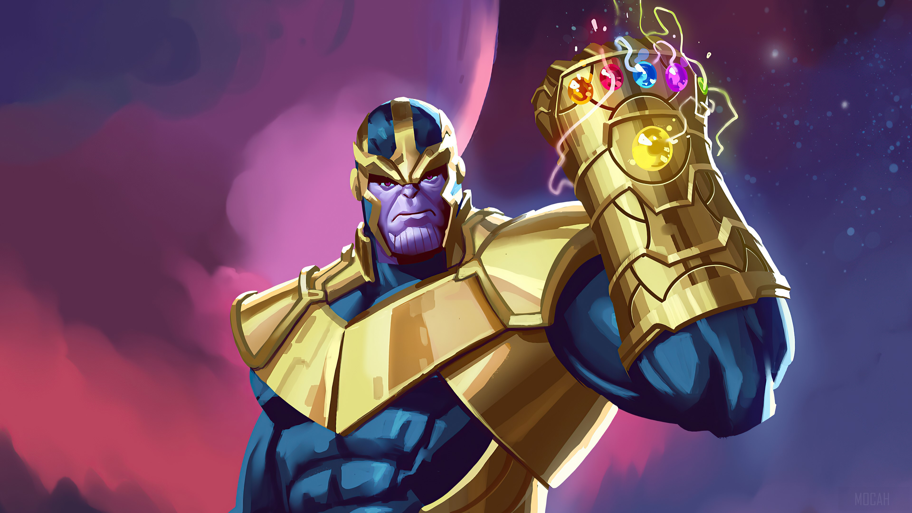 Thanos with the Infinity Gauntlet 4K HD Wallpaper