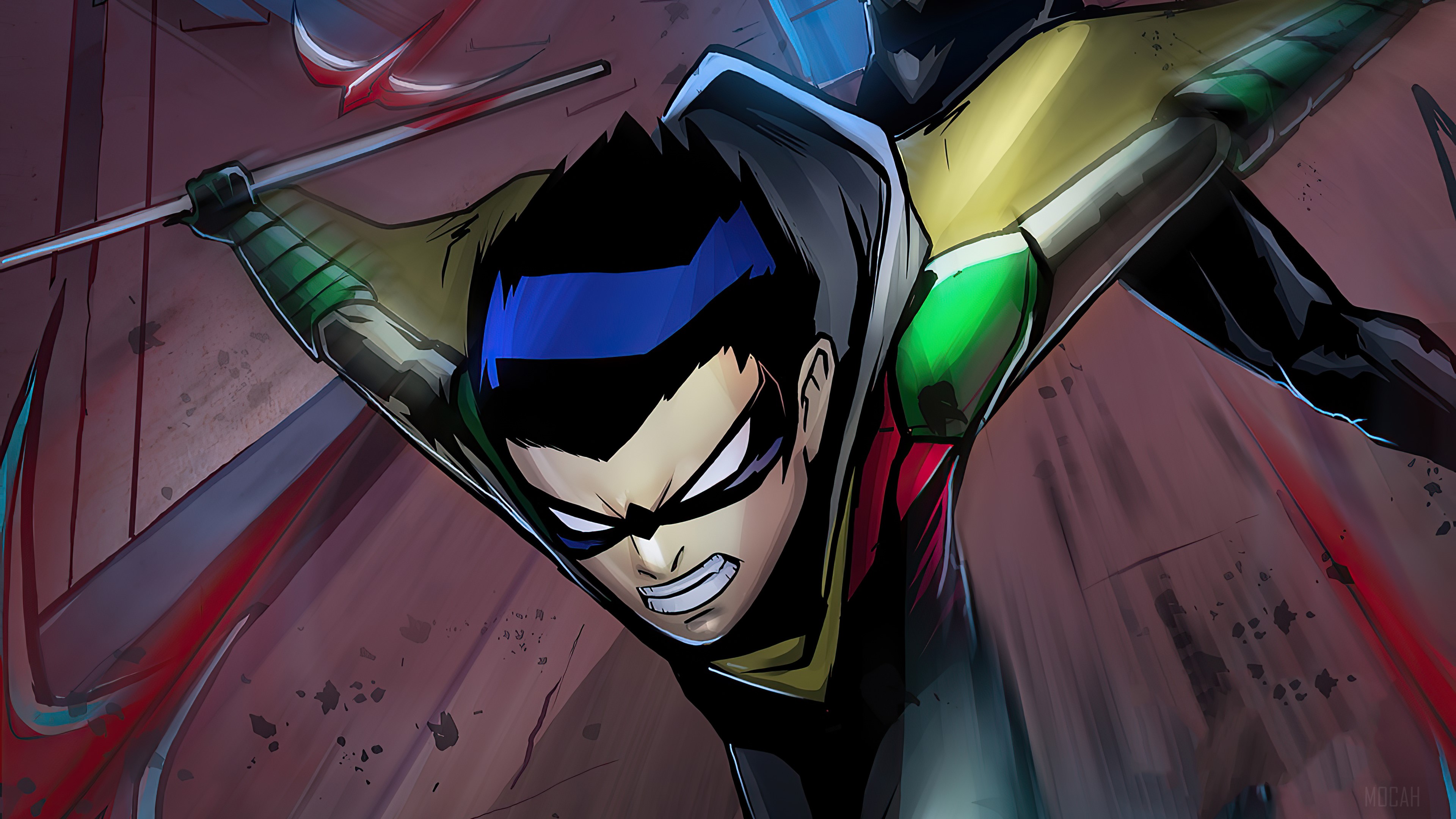 Robin Artwork HD Wallpaper