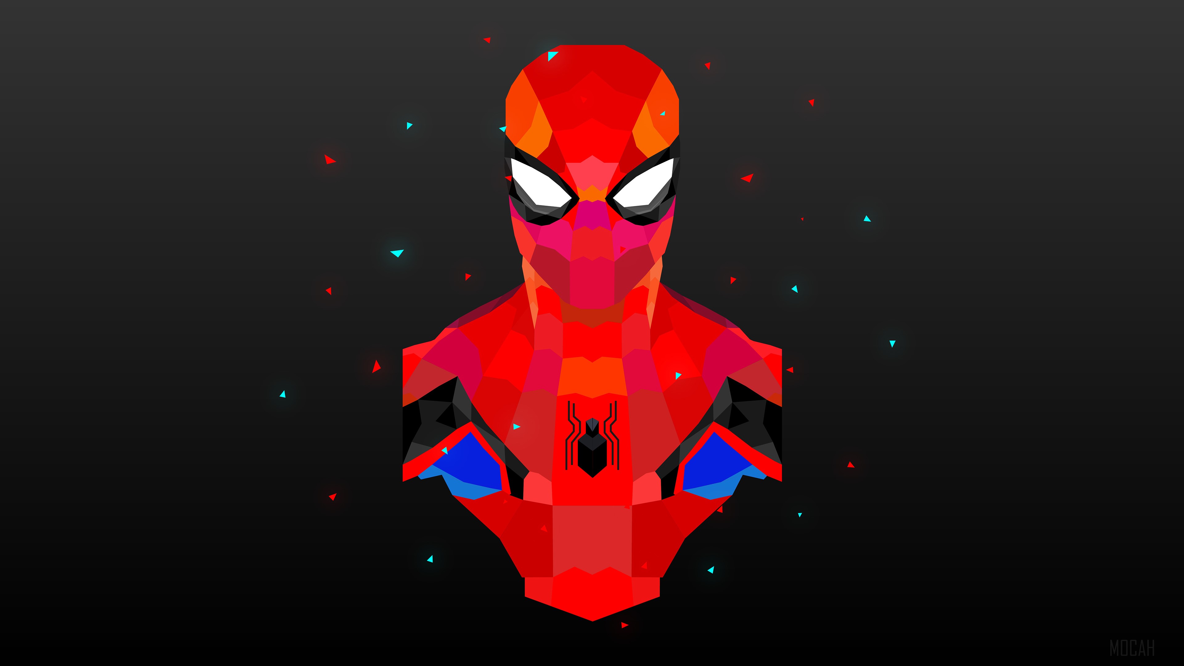 Spiderman Minimalist Art 4K HD Wallpaper