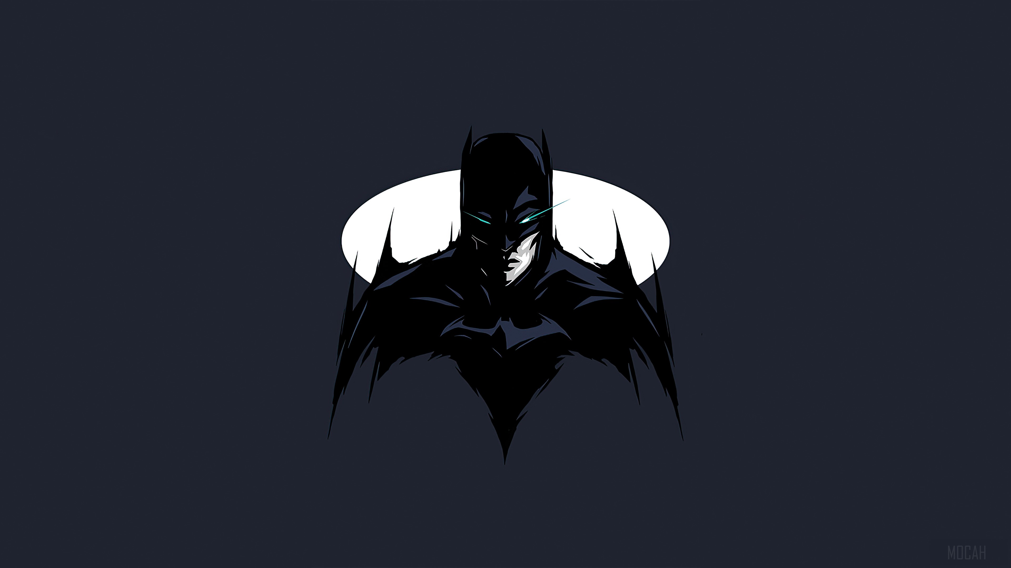 Batman from DC Comics Minimalist Art 4K HD Wallpaper