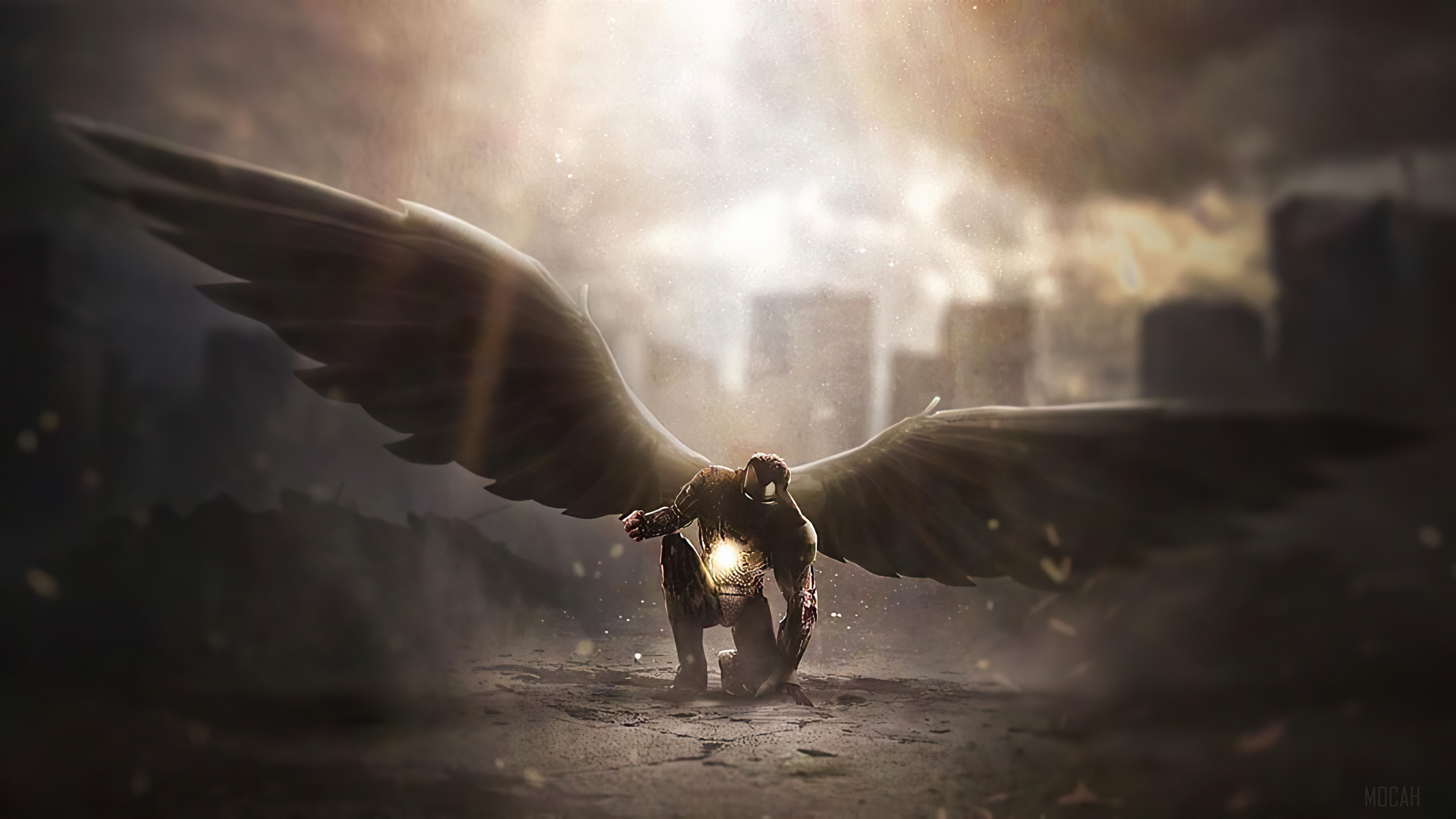 Iron Man with Wings 4K HD Wallpaper
