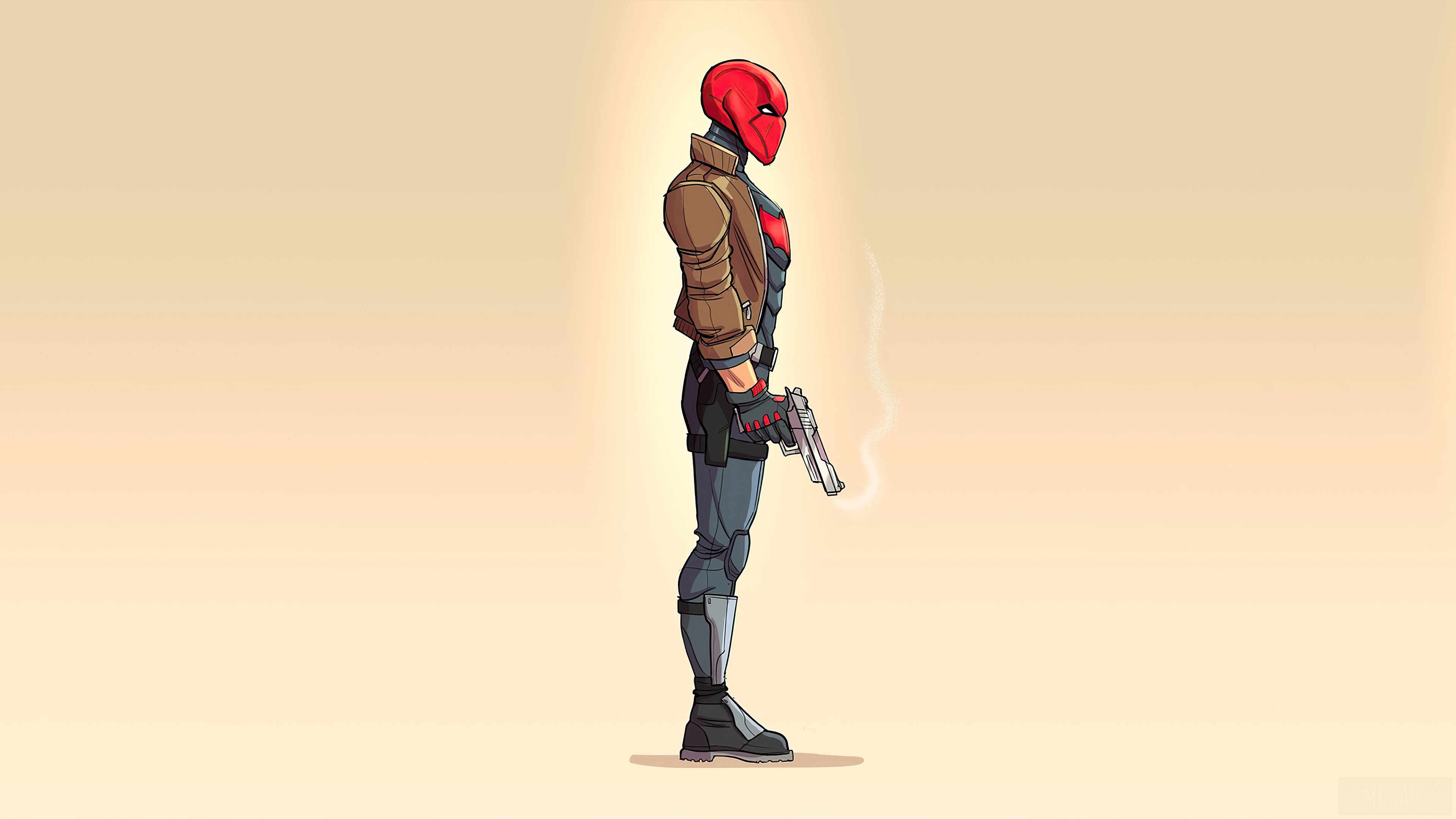 Red Hood with Gun 4K HD Wallpaper