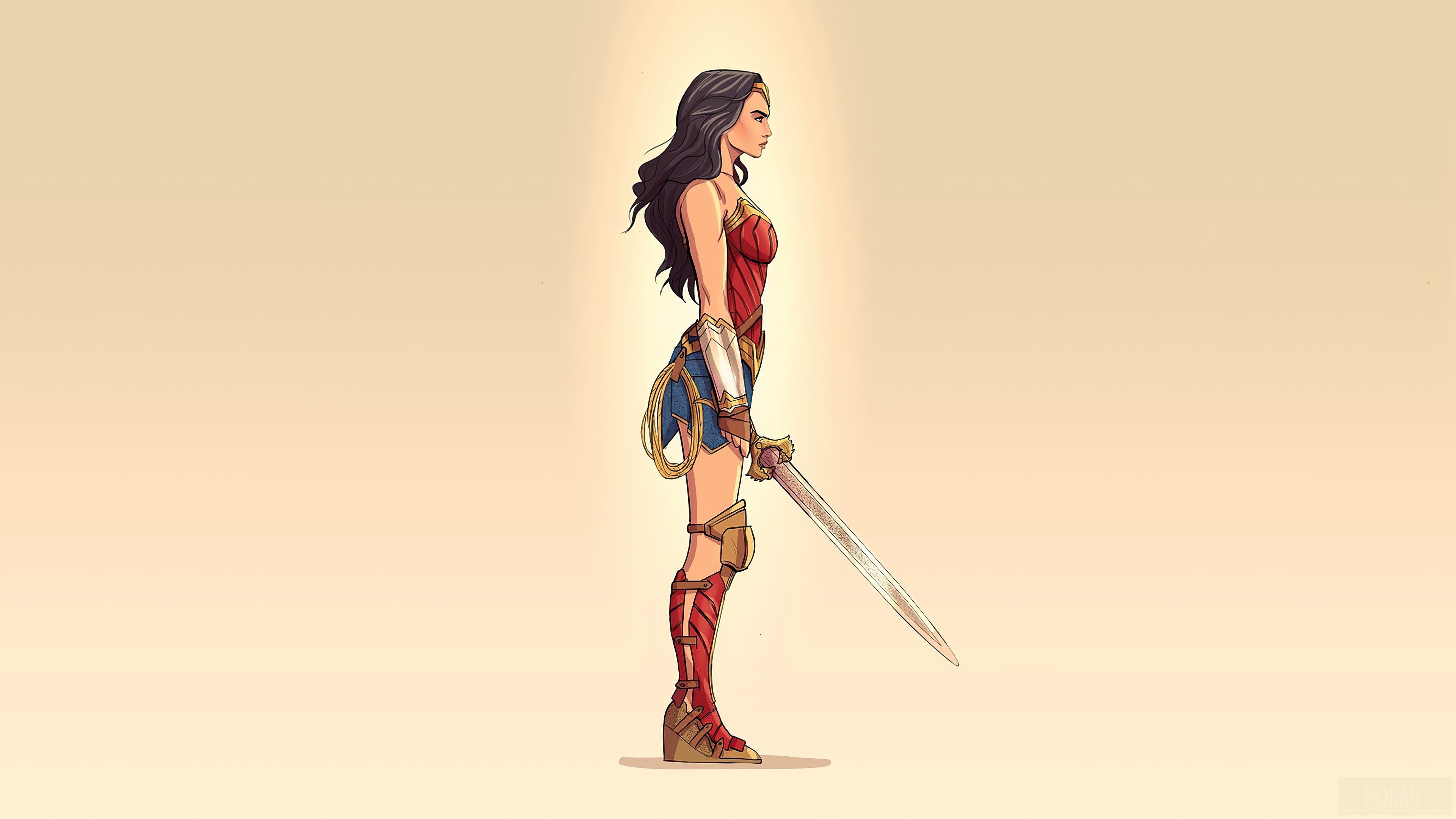 Wonder Woman from 2020 Minimalist 4K HD Wallpaper