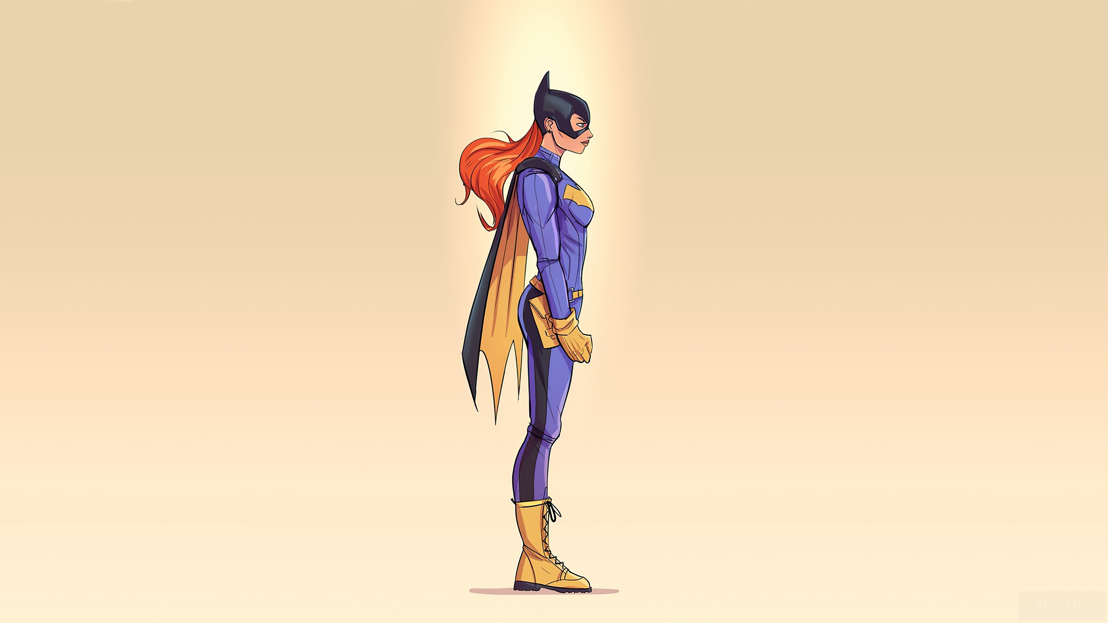 Batgirl from DC Comics Minimalism 4K HD Wallpaper