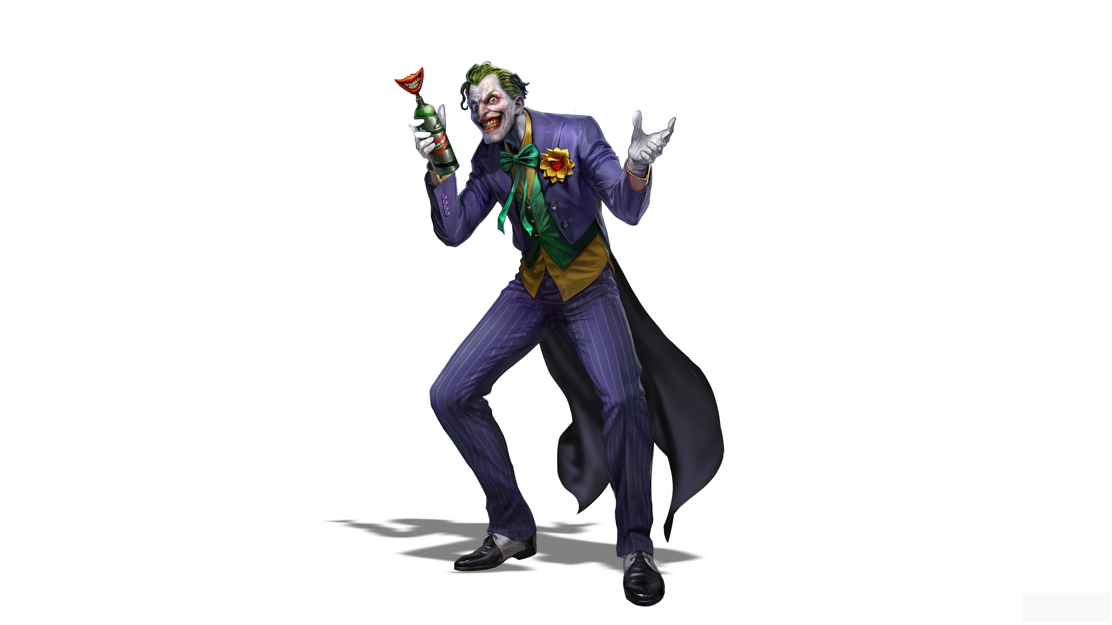 The Joker holding a bottle HD Wallpaper